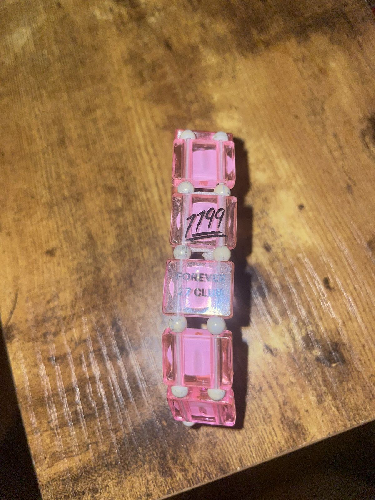 bazo1199 bracelet ピンク Streetwear bazo 1199 pink bracelet | Grailed