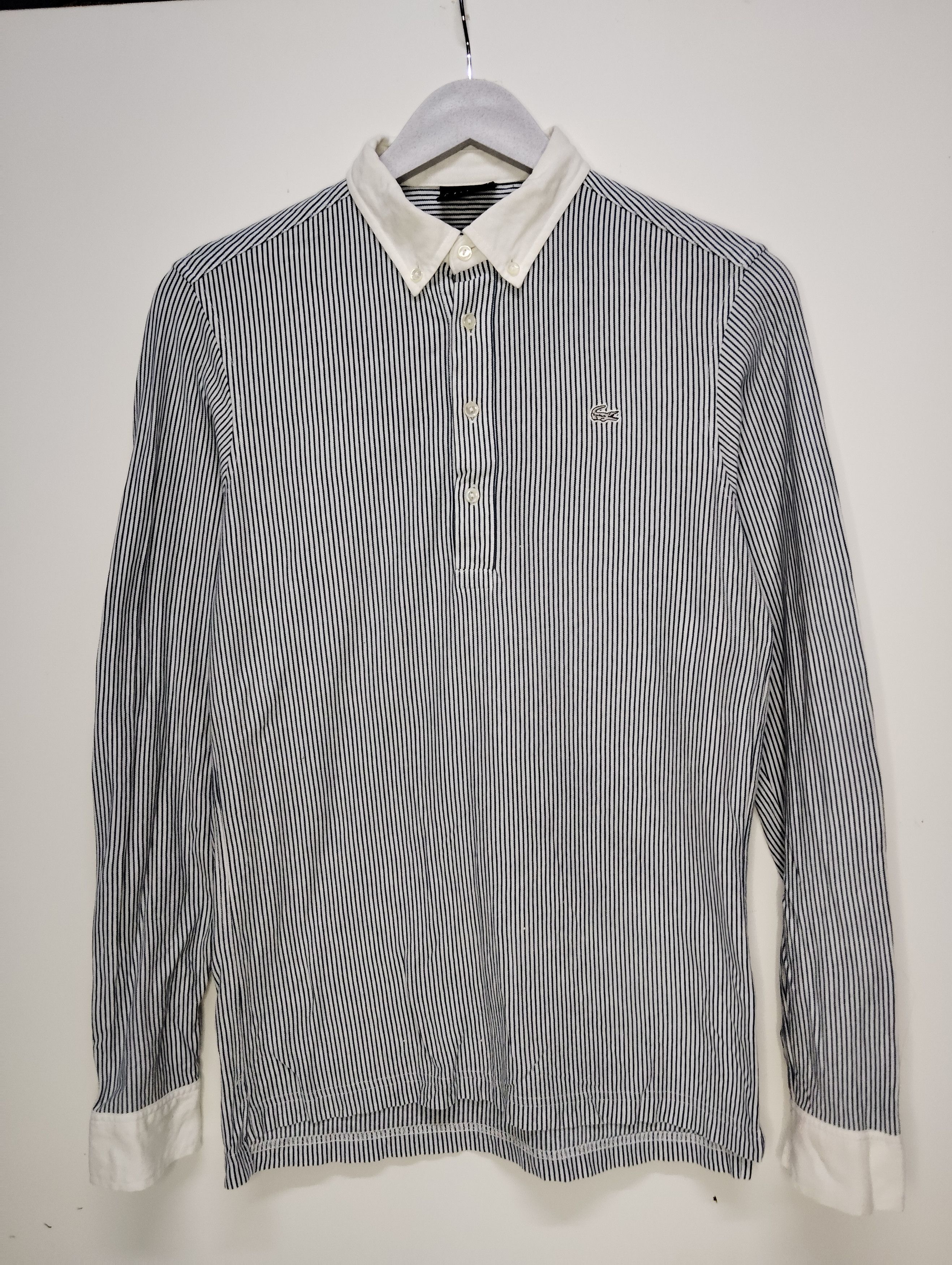 Lacoste × Vintage Vintage Lacoste Long Sleeve Shirt Size US S / EU 44-46 / 1 - 1 Thumbnail