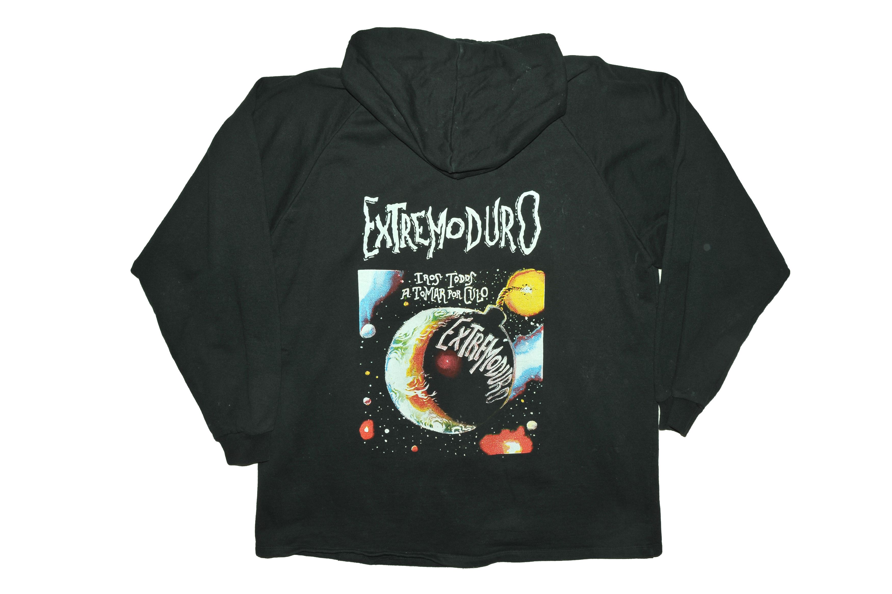 Vintage Extremoduro 1997 Iros Todos A Tomar Con Culo Hoodie Size US XL / EU 56 / 4 - 2 Thumbnail