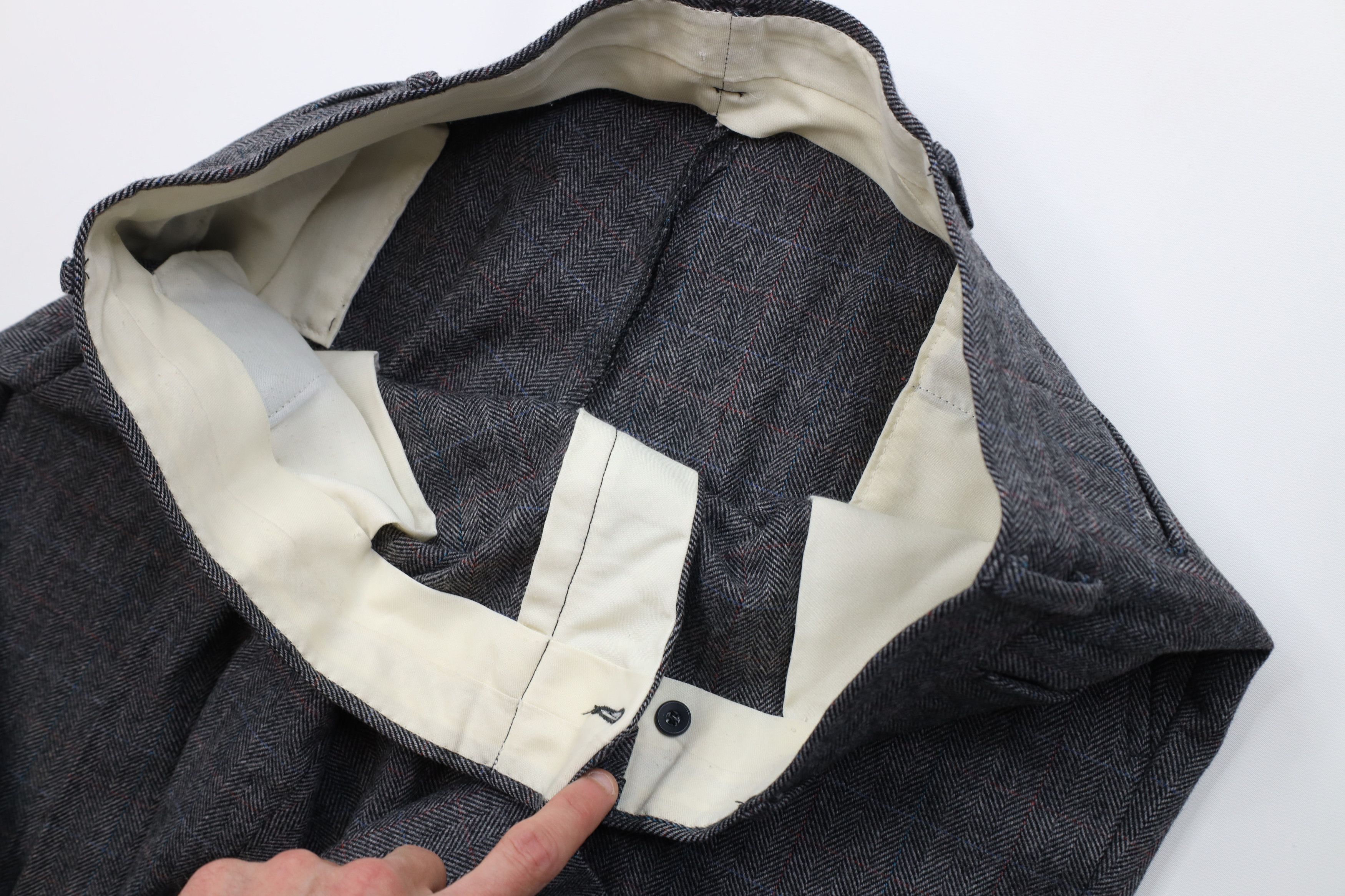 Vintage Vintage 70s Streetwear Herringbone Wide Leg Chino Pants USA Size US 40 / EU 56 - 8 Thumbnail