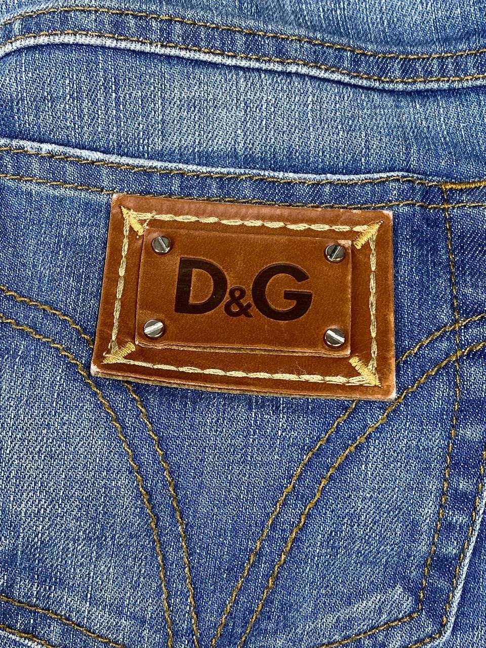 Dolce & Gabbana Vintage Dolce Gabbana Metal Logo Flared Jeans Denim Size 27" / US 4 / IT 40 - 11 Thumbnail