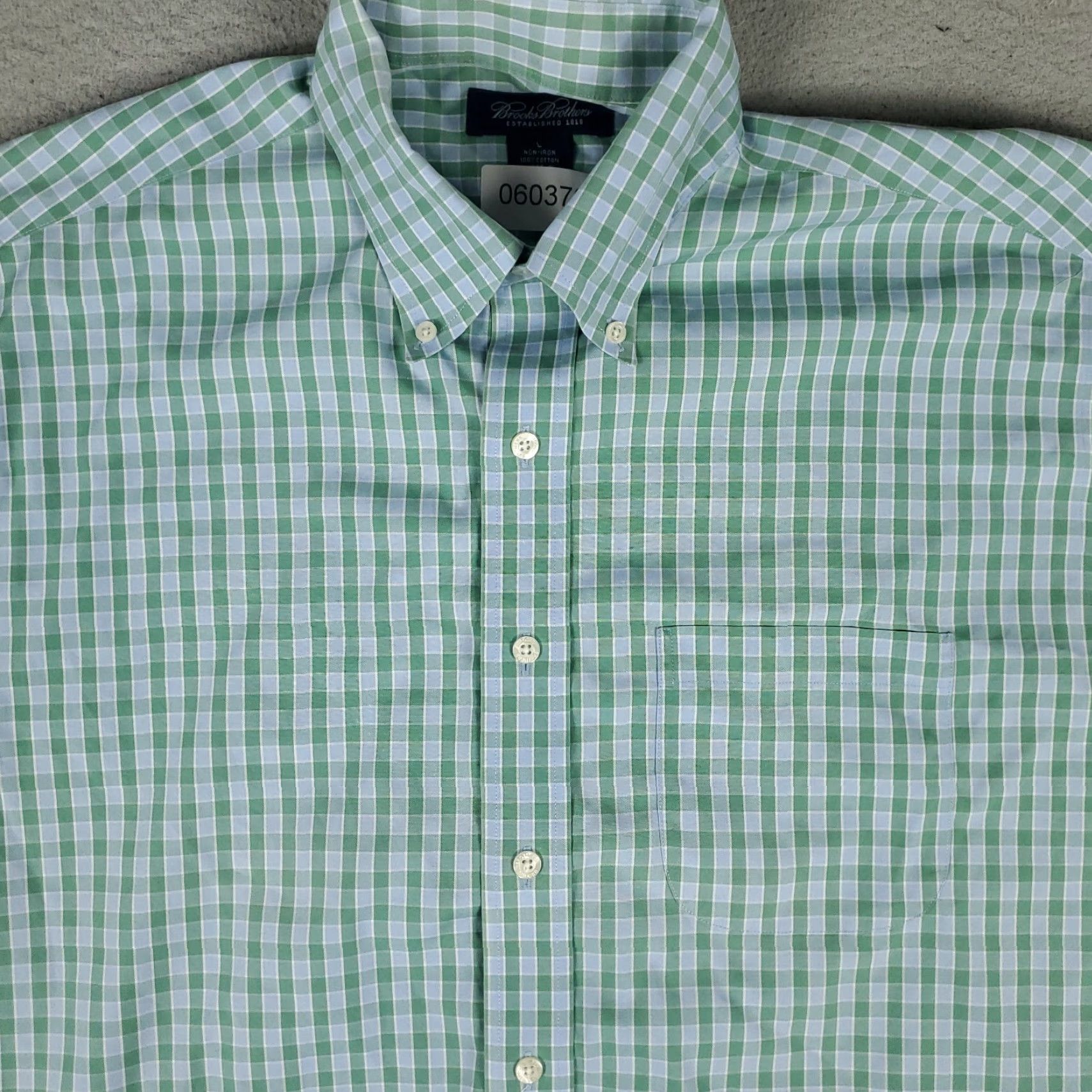 Brooks Brothers Brooks Brothers Button-Up Shirt Mens Large Green Blue Check Long Sleeve Classic Preppy Size US L / EU 52-54 / 3 - 2 Thumbnail
