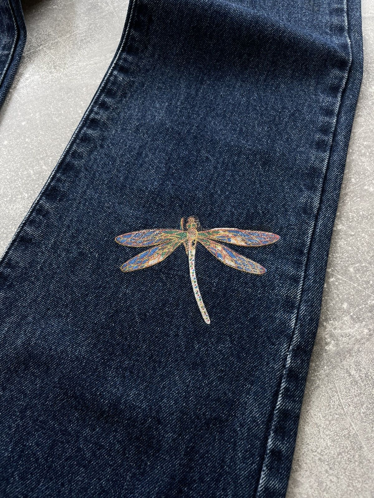 Just Cavalli × Roberto Cavalli Just Cavalli Roberto Cavalli Butterfly Pattern Flared Jeans Size 26" / US 2 / IT 38 - 5 Thumbnail