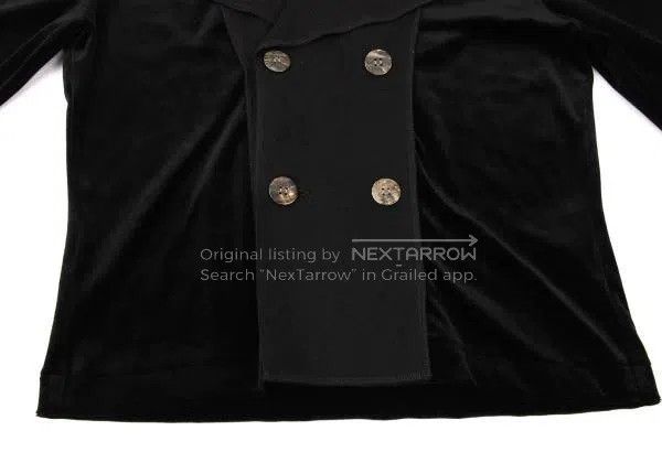 Comme des Garcons Comme des Garcons size F Black vintage velvet double-breas Size M / US 6-8 / IT 42-44 - 8 Thumbnail