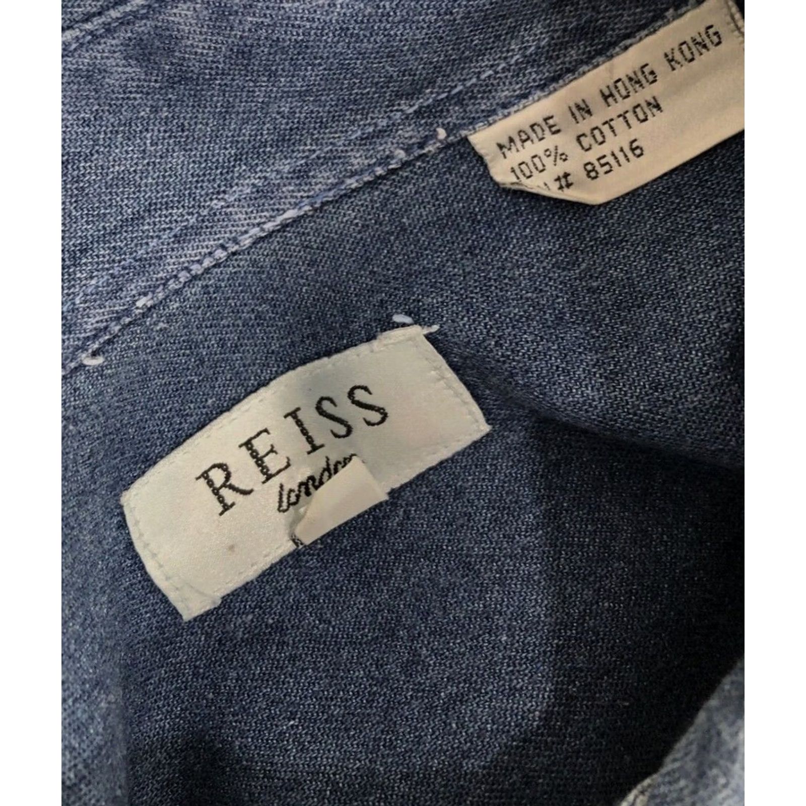 Reiss REISS LONDON - Lightweight Denim Mens Lg. Shirt Size US L / EU 52-54 / 3 - 6 Thumbnail