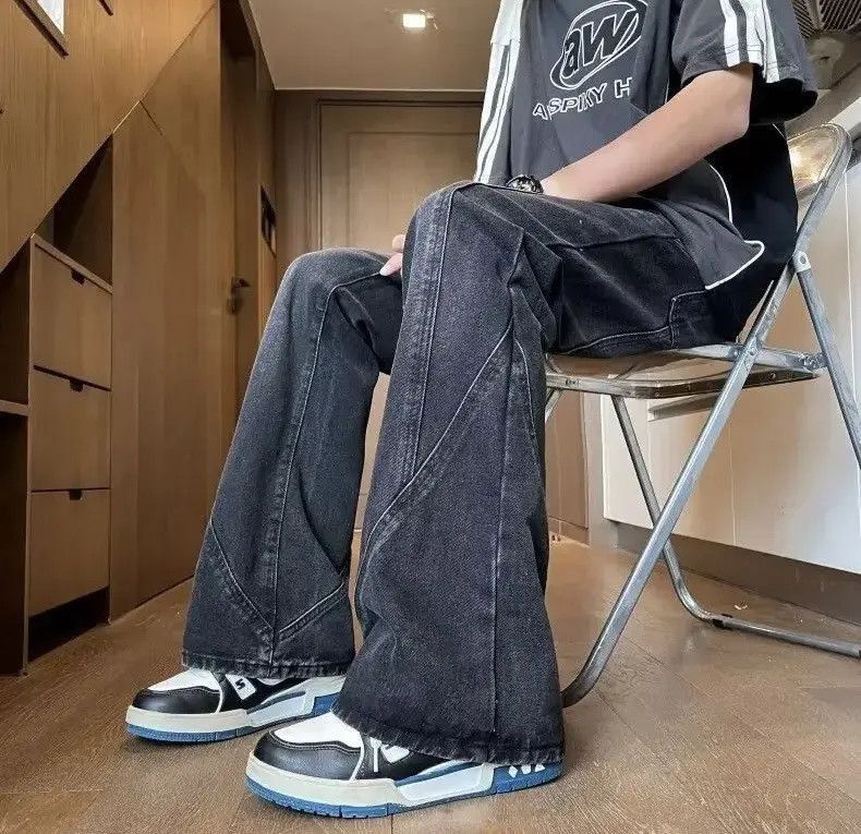 Japanese Brand Streetwear washed casual straight leg jeans Size US 30 / EU 46 - 4 Thumbnail