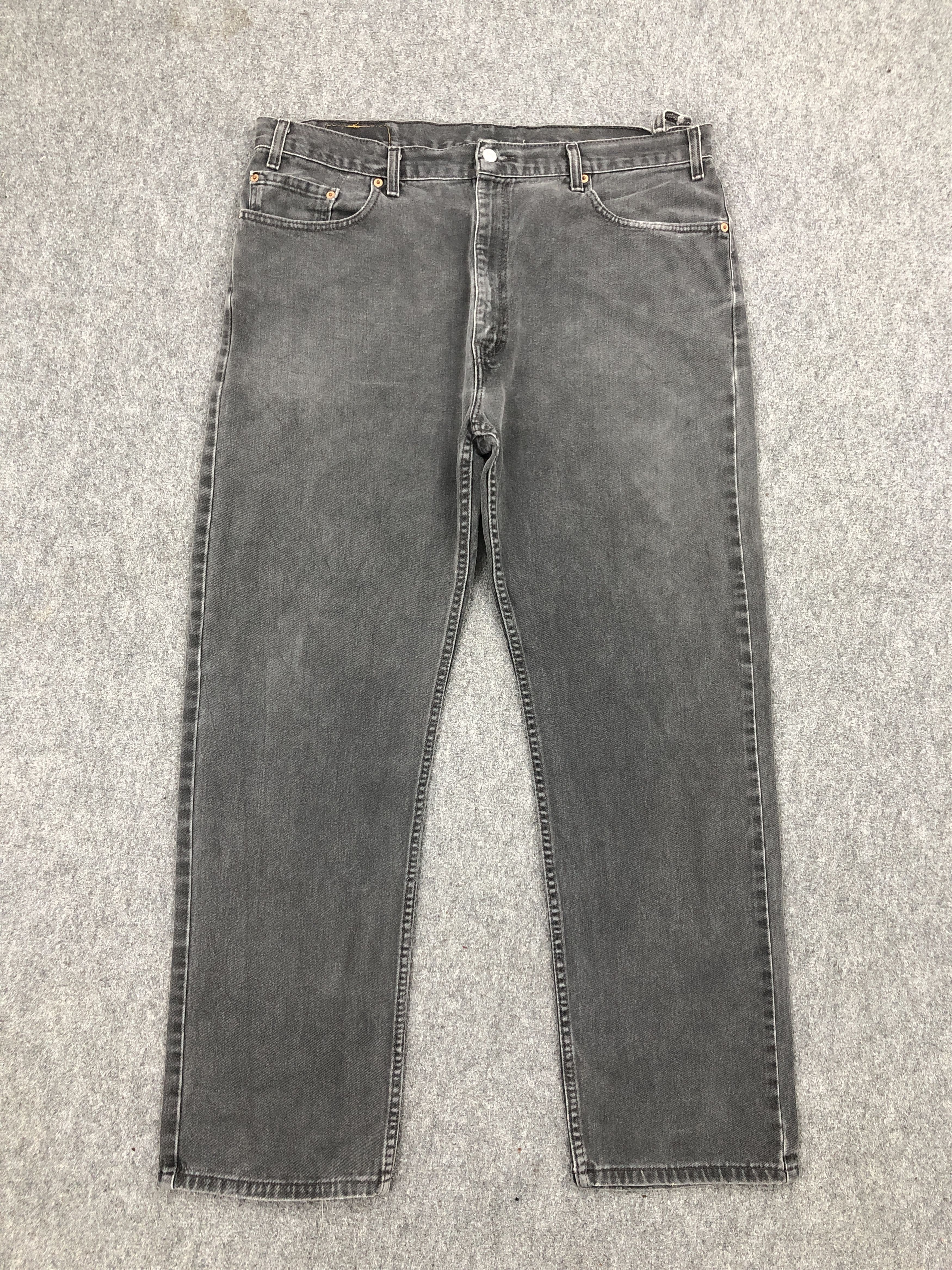 Levi's Faded Black Vintage 90s Levis 505 Jeans DP2292 Size US 39 - 1 Thumbnail