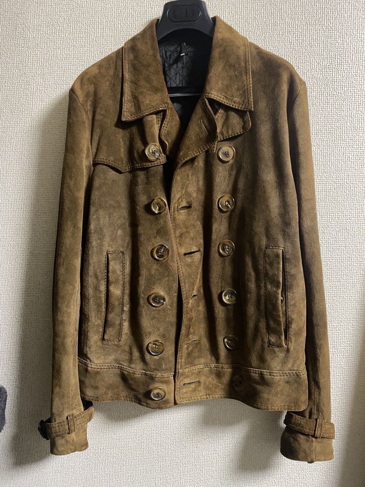 aw05 dior homme suede leather jacket Hedi Slimane