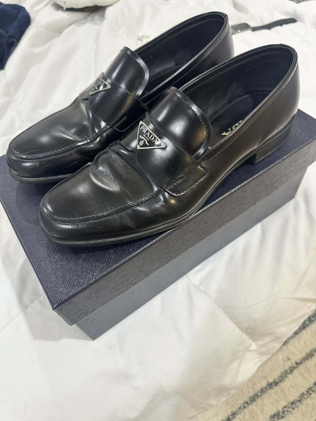 Prada Prada Saffiano Loafers Size US 8.5 / EU 41-42 - 1 Thumbnail