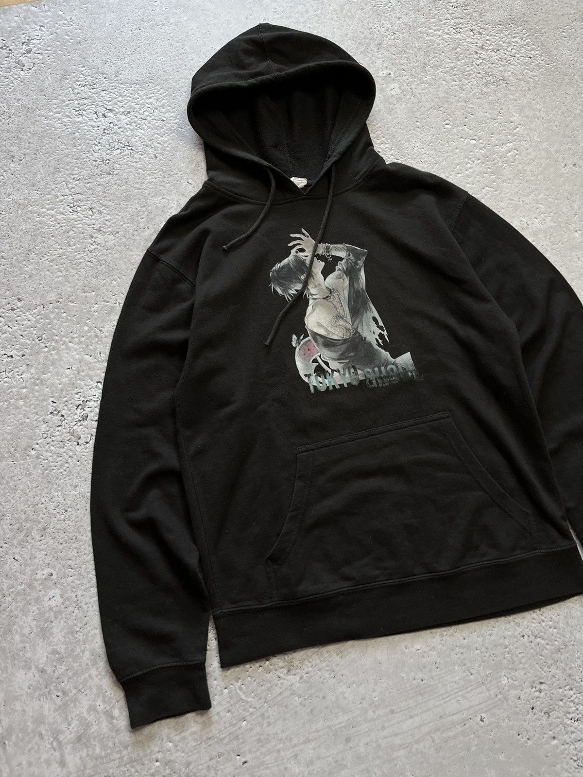 Vintage Tokyo Ghoul anime hoodie black fleece pullover sweatshirt L Size US L / EU 52-54 / 3 - 3 Thumbnail
