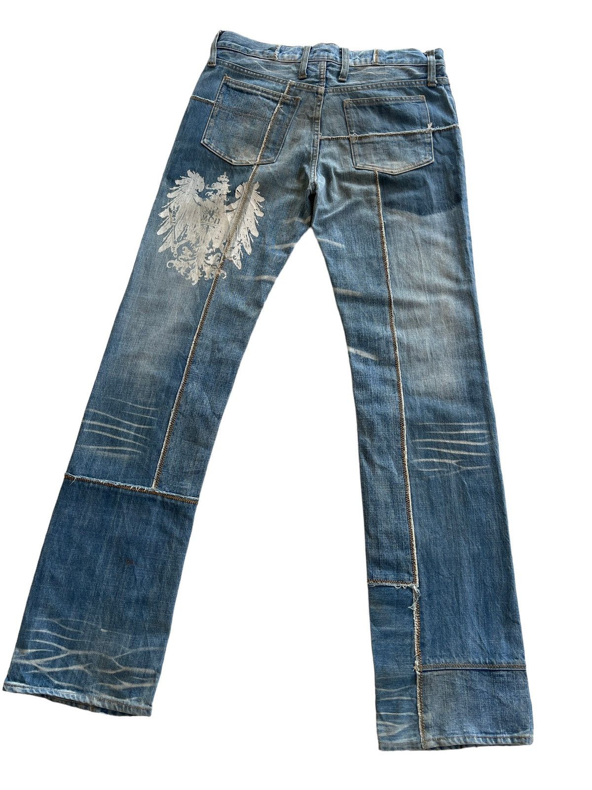 Japanese Brand Vintage Mcdivision Patchwork Distressed Denim Size US 30 / EU 46 - 6 Thumbnail