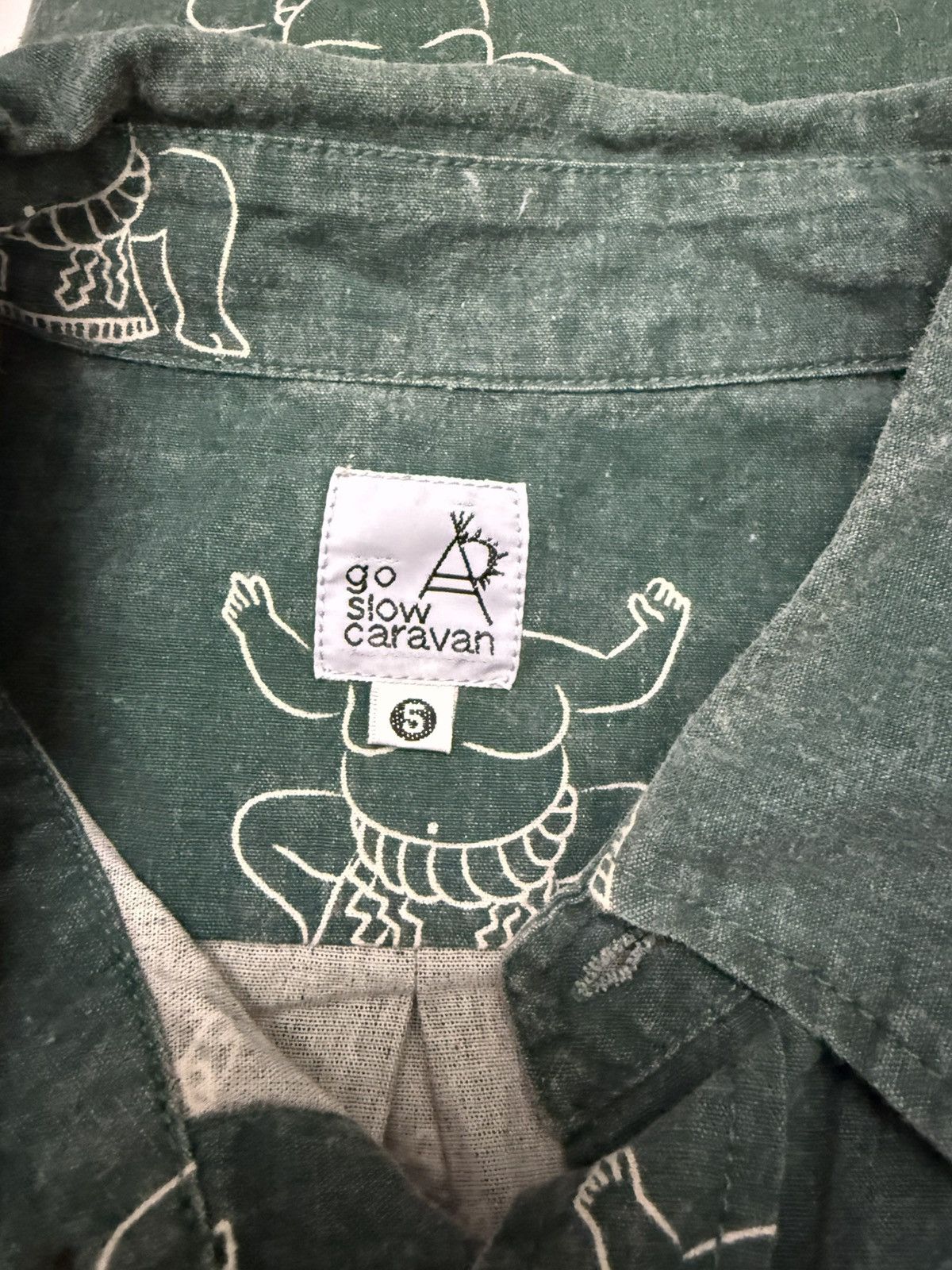 Japanese Brand × go slow caravan Go Slow Caravan Sumo Warrior Over Print Bottom Pocket Style Size US M / EU 48-50 / 2 - 6 Thumbnail