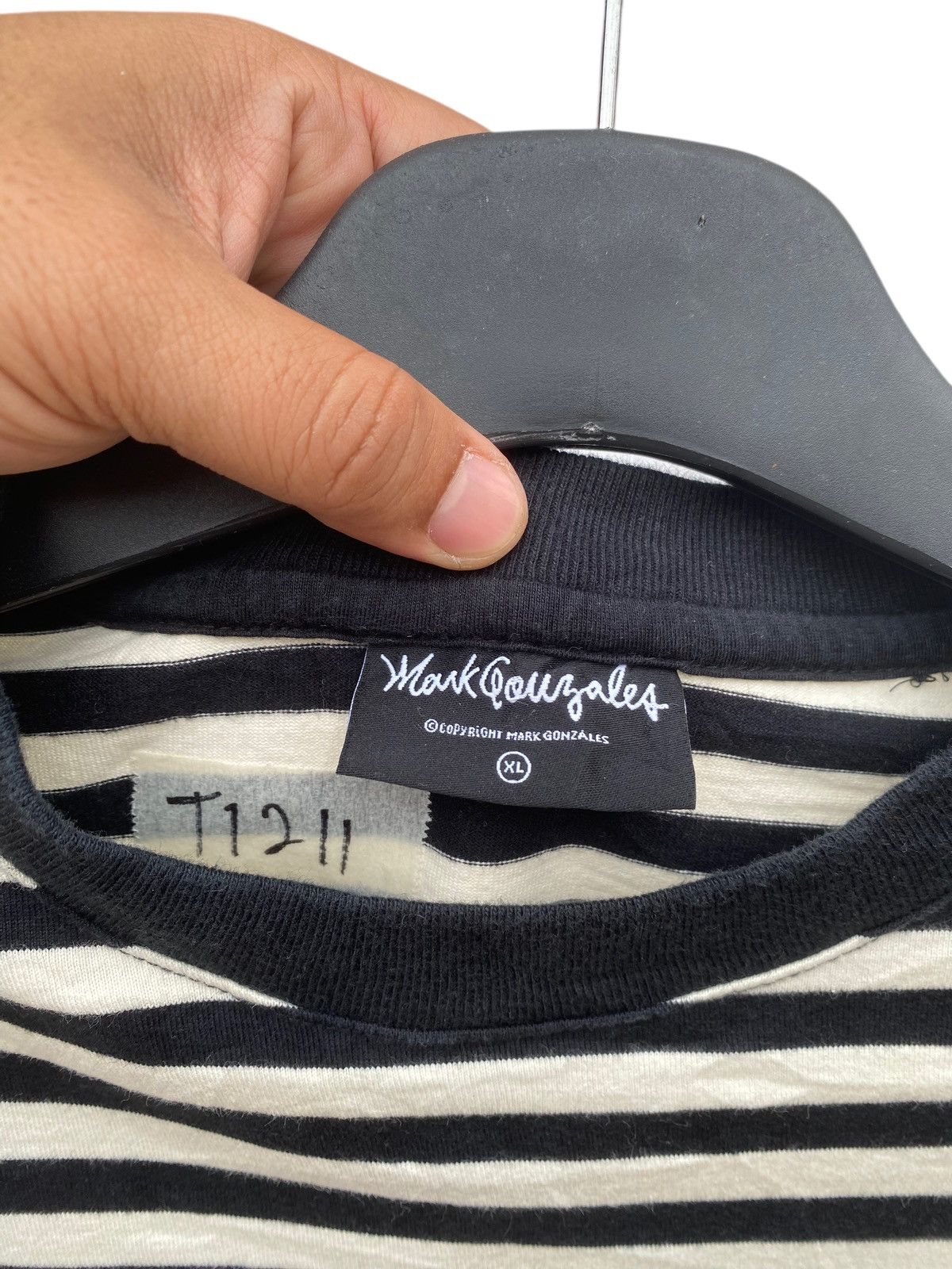 Japanese Brand Stripe Shirt Mark Gonzales Size US XL / EU 56 / 4 - 6 Thumbnail