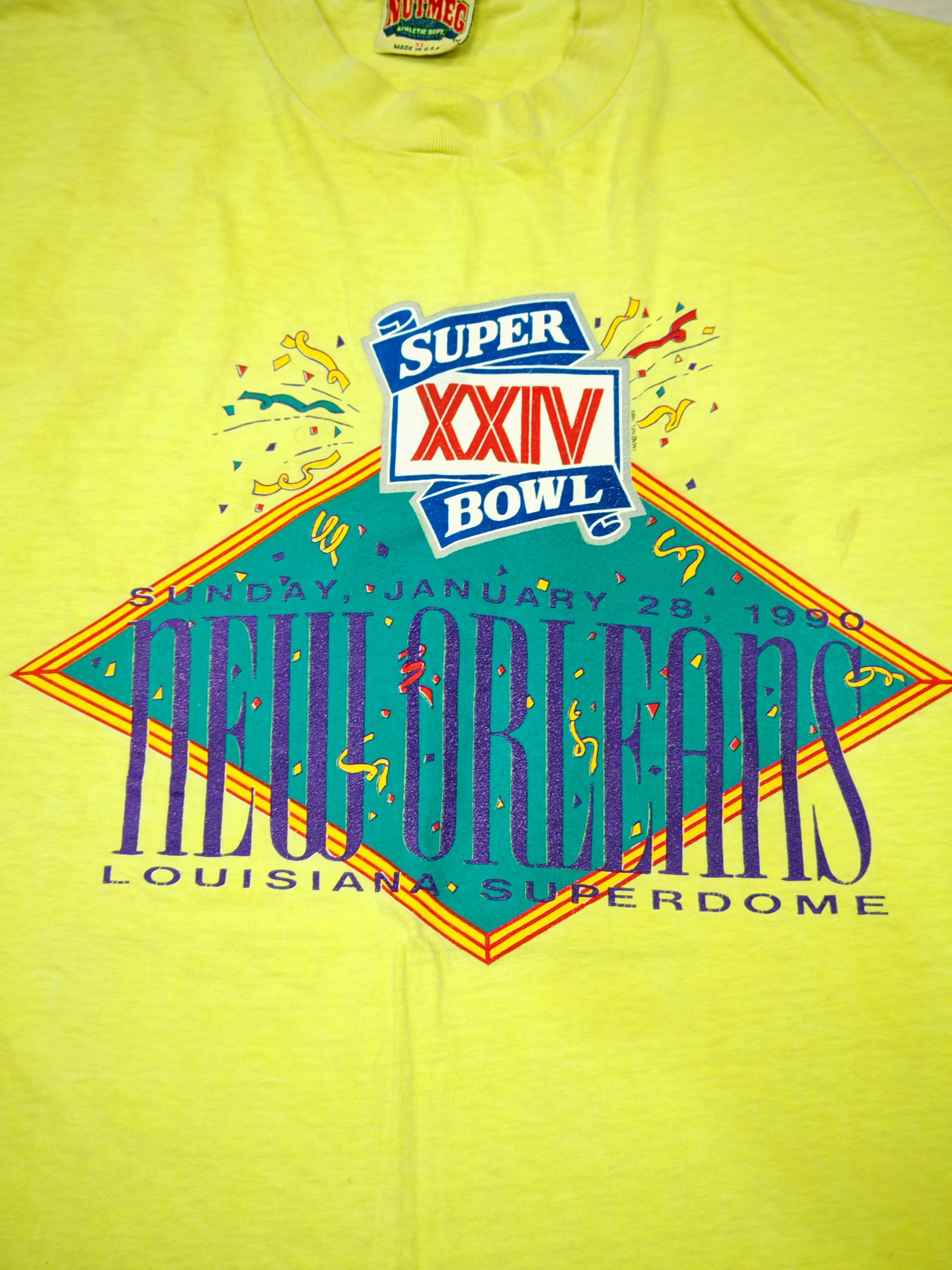 Nutmeg Vintage Super Bowl XXIV New Orleans Tees Size US XL / EU 56 / 4 - 2 Thumbnail
