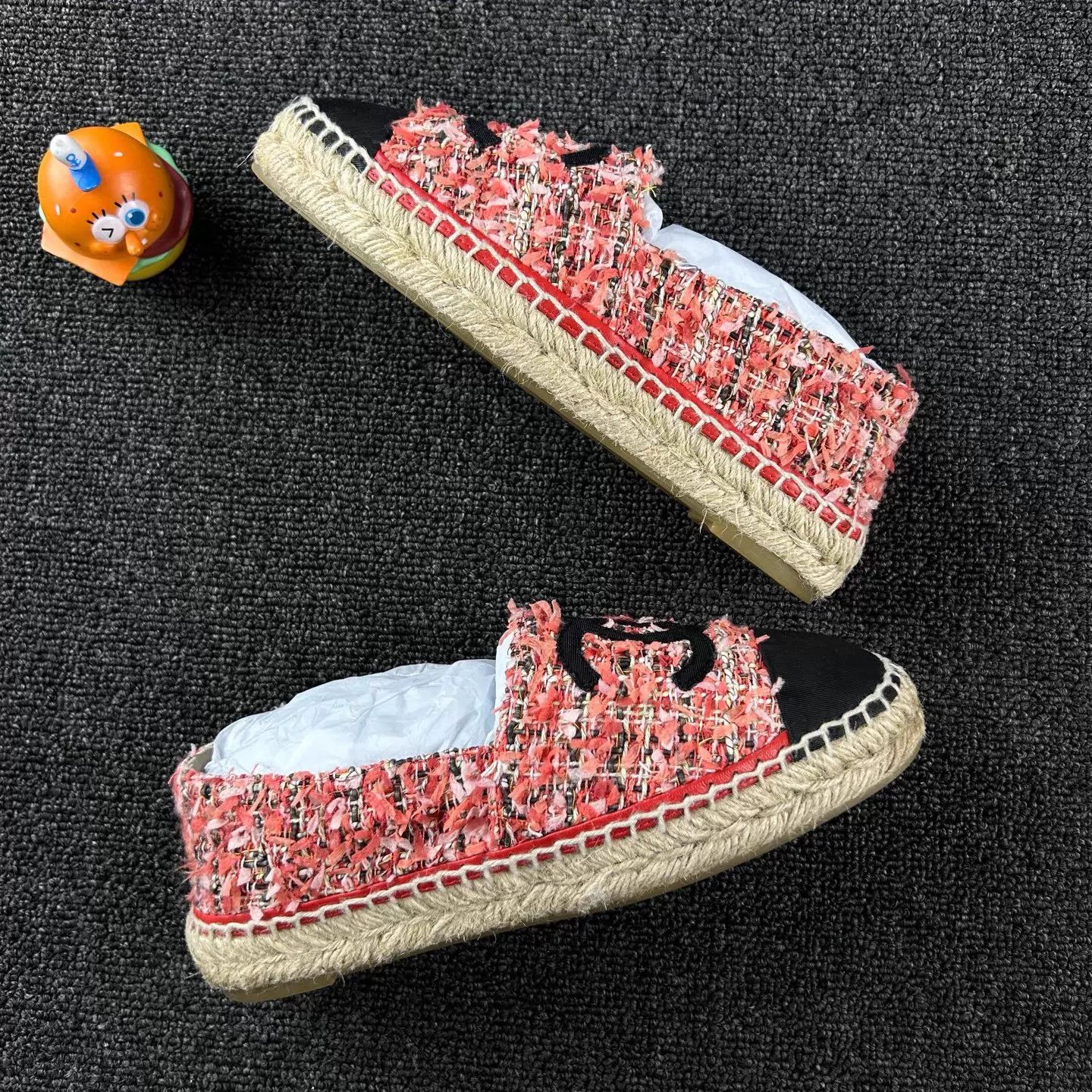 Chanel Chanel Woven Fisherman Shoes Women's 36 CC Straw Sole Size US 5.5 / IT 35.5 - 4 Thumbnail