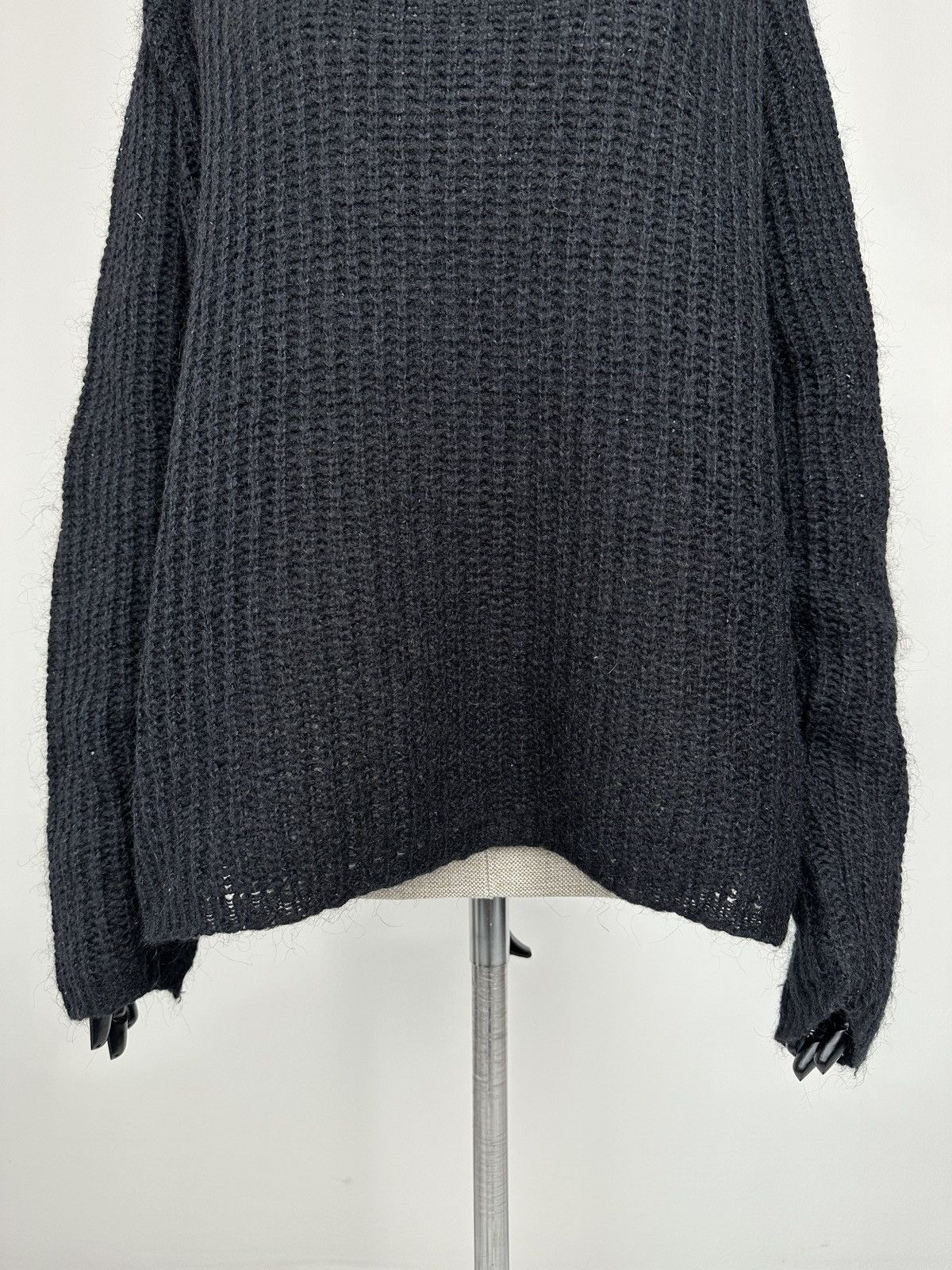 Other HINDAHL & SKUDELNY Avant Garde Mohair High Neck Knit Sweater Size M / US 6-8 / IT 42-44 - 6 Thumbnail