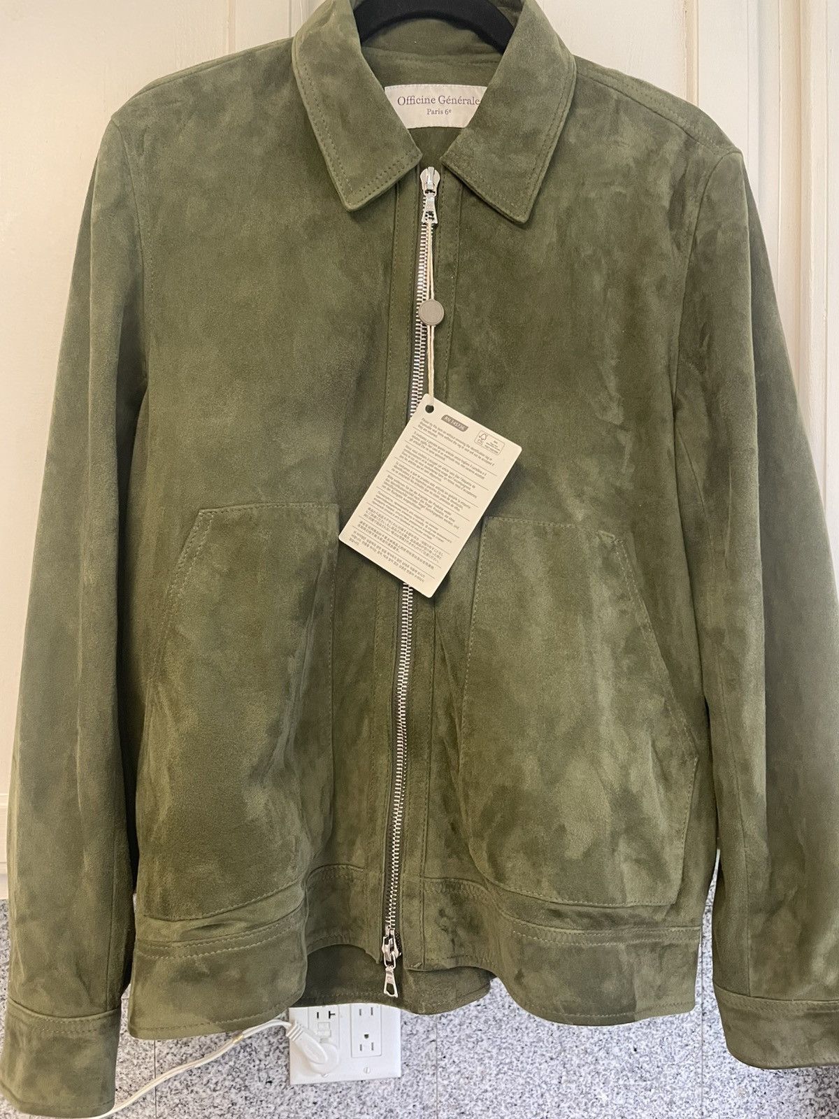 Officine Generale Suede Jacket Size US S / EU 44-46 / 1 - 1 Thumbnail