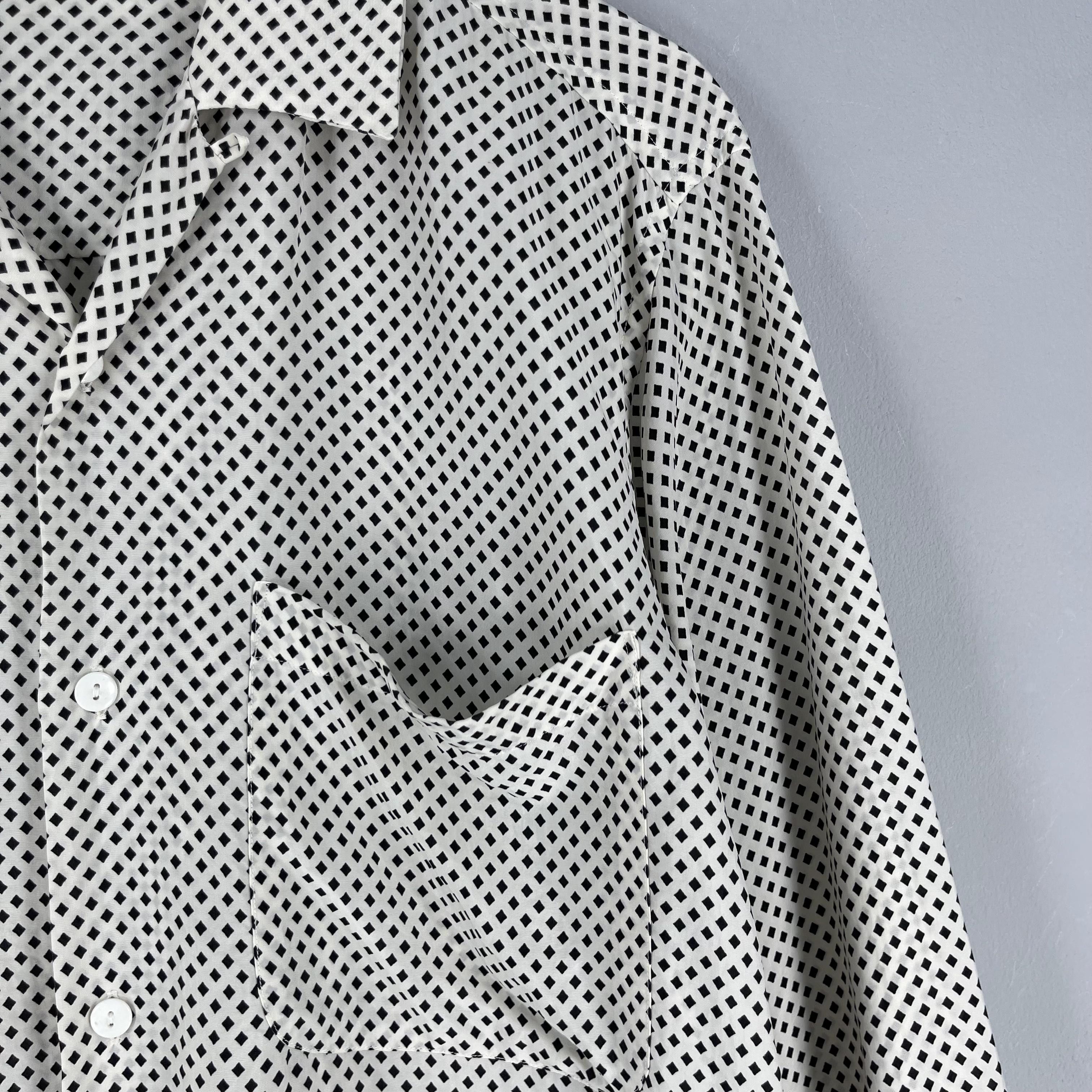 Christian Dior Monsieur Vintage CHRISTIAN DIOR Abstract Monogram Polyester Shirt Size M / US 6-8 / IT 42-44 - 3 Thumbnail