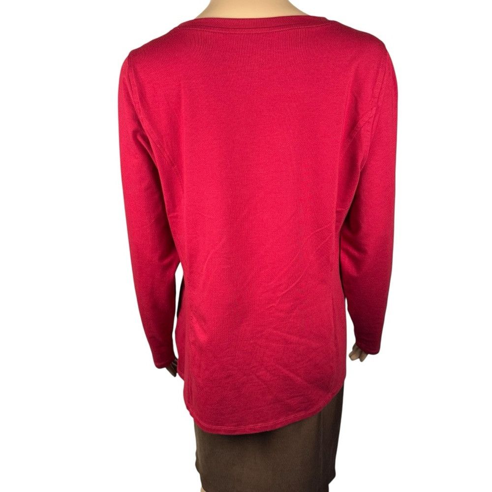 Other NWT New Belle By Kim Gravel Cut out Embellished Red Top Tun Size L / US 10 / IT 46 - 4 Thumbnail
