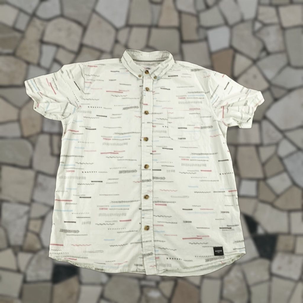 Vintage VINTAGE Arbor Shirt Mens Small Gray Geometric Short Sleeve Button Up Casual Work Cotton Size US S / EU 44-46 / 1 - 1 Thumbnail