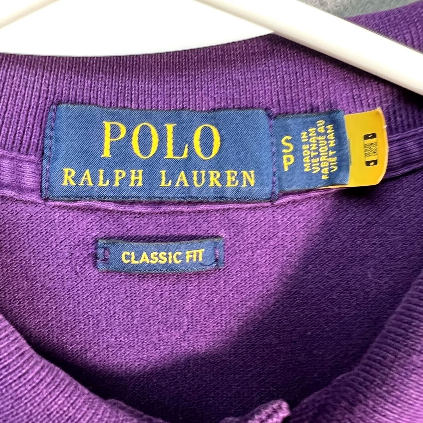 Polo Ralph Lauren Polo Ralph Lauren Mens Small Size Classic Fit Purple Shirt w/ Green Logo Size US S / EU 44-46 / 1 - 3 Thumbnail
