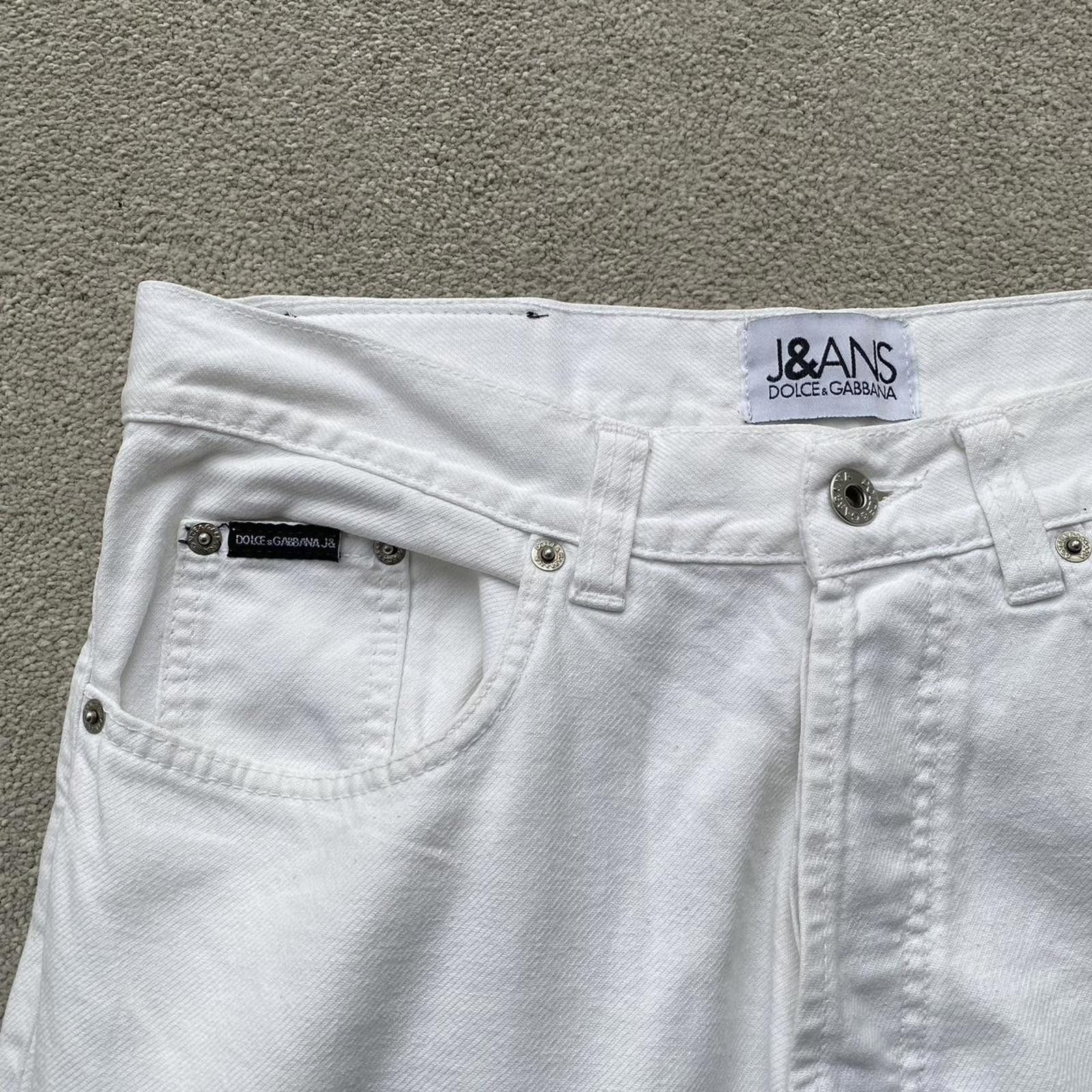 Dolce & Gabbana Dolce & Gabbana D&G White Jeans Size US 31 - 2 Thumbnail