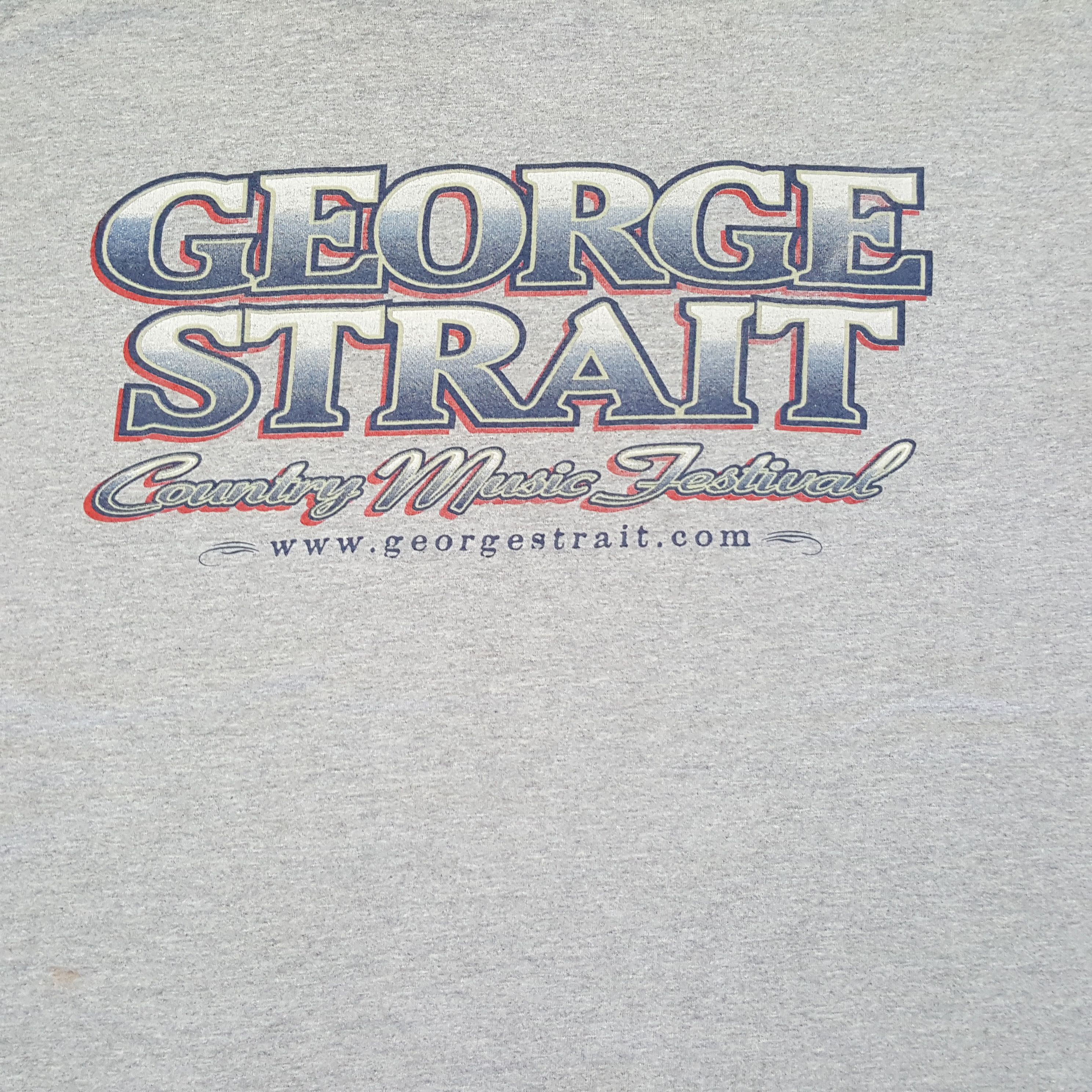 Vintage Vintage GEORGE STRAITS American Singer Music T-shirt Size US XL / EU 56 / 4 - 4 Thumbnail