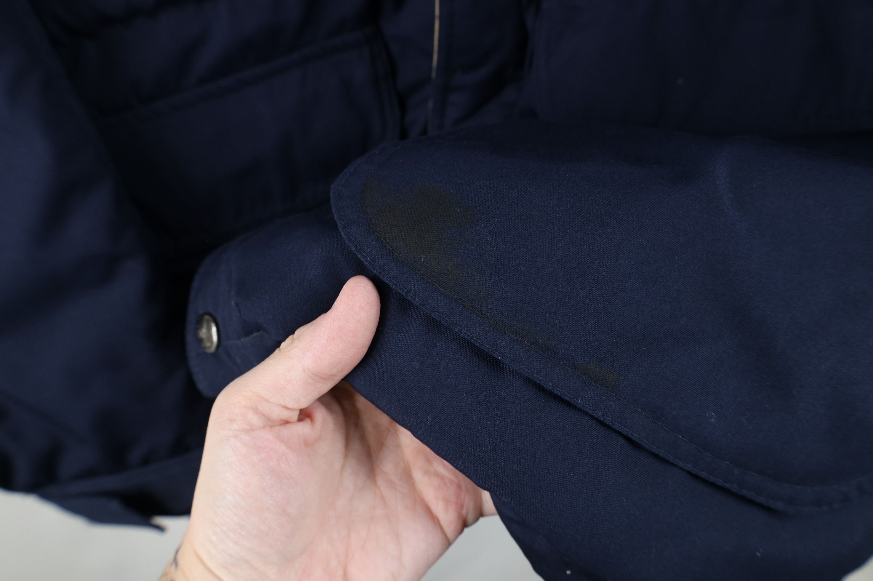 Vintage Vintage 90s Streetwear Corduroy Puffer Parka Jacket Blue Size US L / EU 52-54 / 3 - 4 Thumbnail