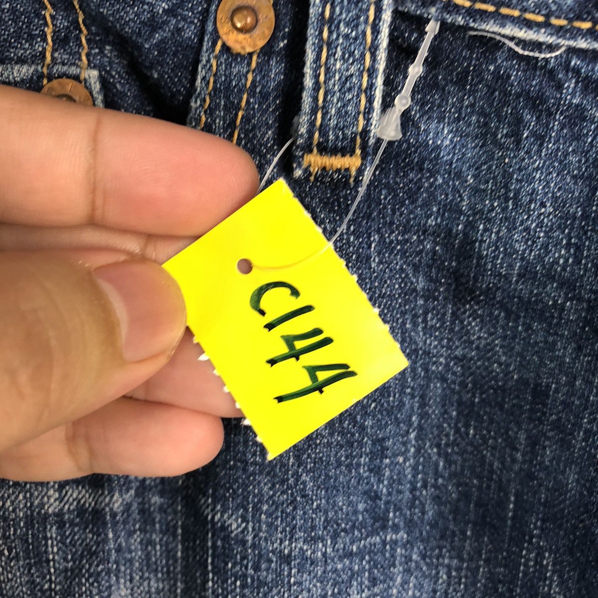 Levi's DL Levis 501 Blue ripped Distressed Denim Pants #C144 Size US 32 / EU 48 - 12 Thumbnail