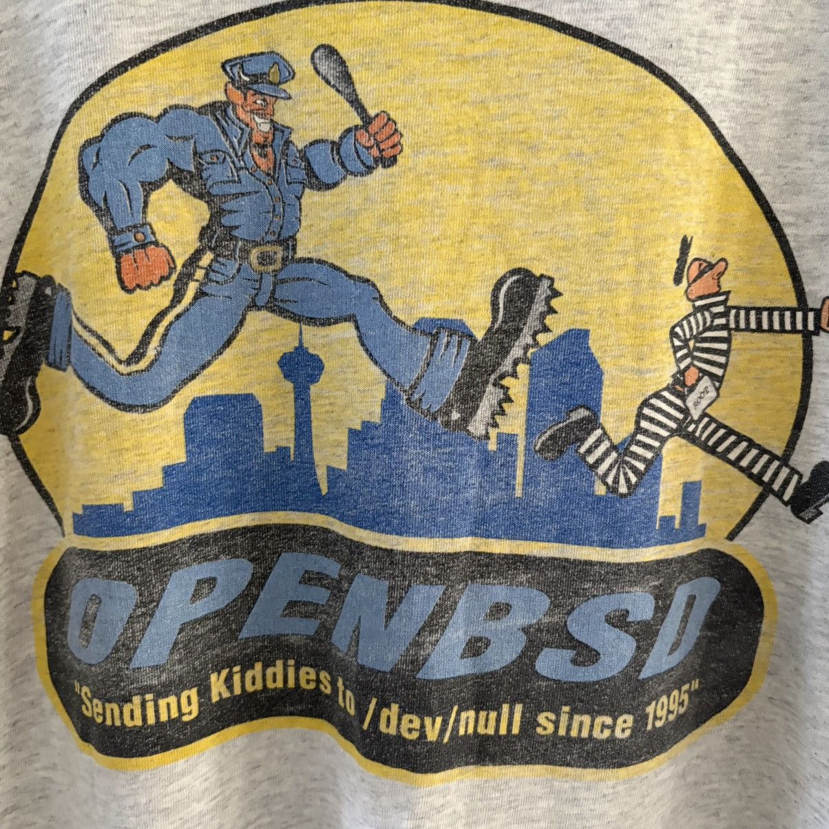 Vintage Open BSD computer promo tee Size US XL / EU 56 / 4 - 2 Thumbnail