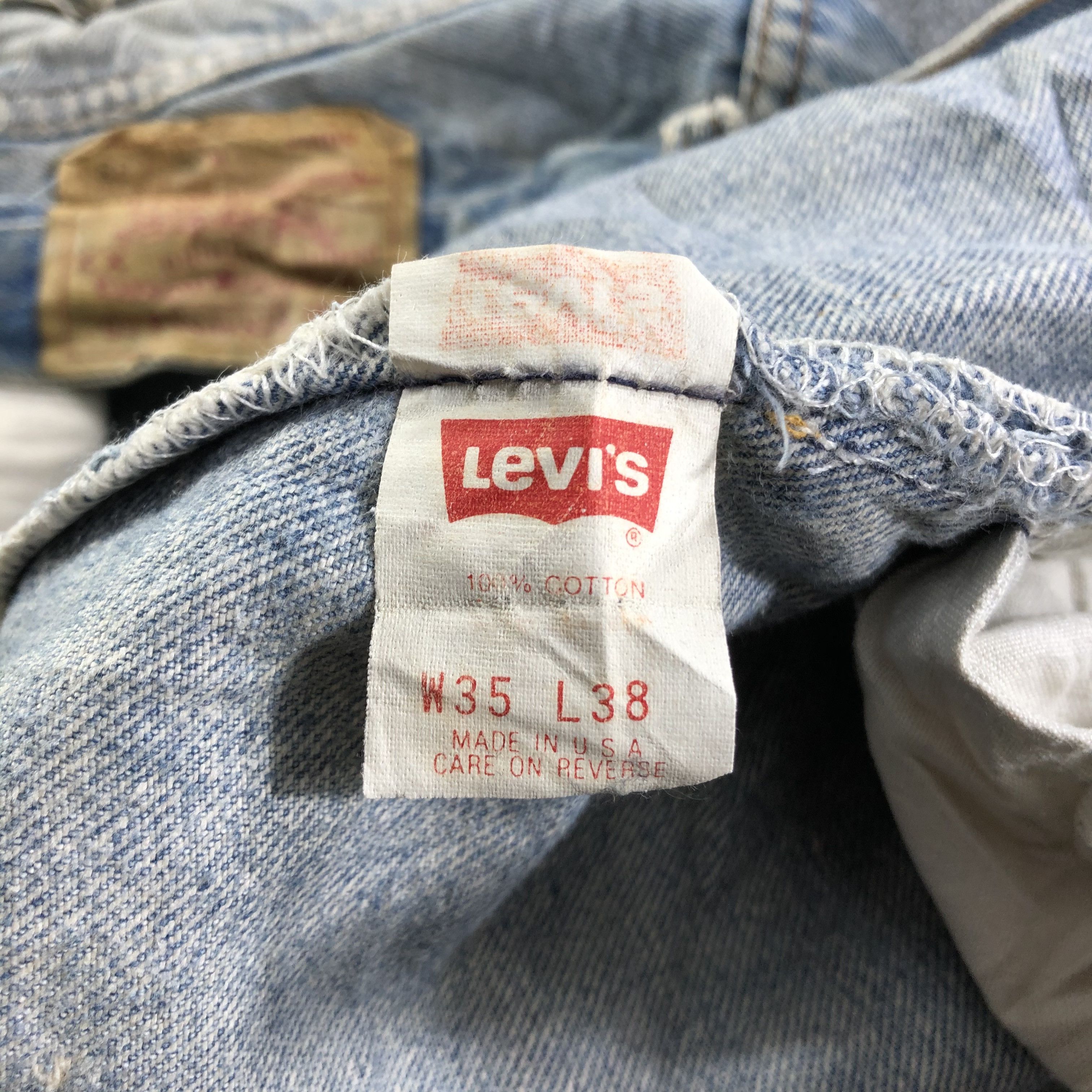 Levi's 90s Vintage Levis 501 Jeans-J3638 Size US 33 - 12 Thumbnail
