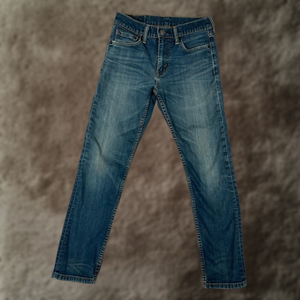 Levi's Levi’s 502 Jeans Straight Denim 28x28 Regular Men Blue Medium Wash Vintage No Size US 28 / EU 44 - 1 Thumbnail