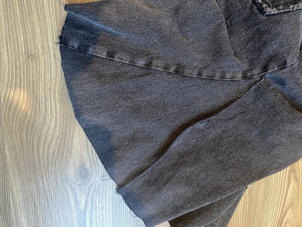 Vintage custom made flared jeans shorts, jorts, avantgarde, archive Size US 31 - 11 Thumbnail