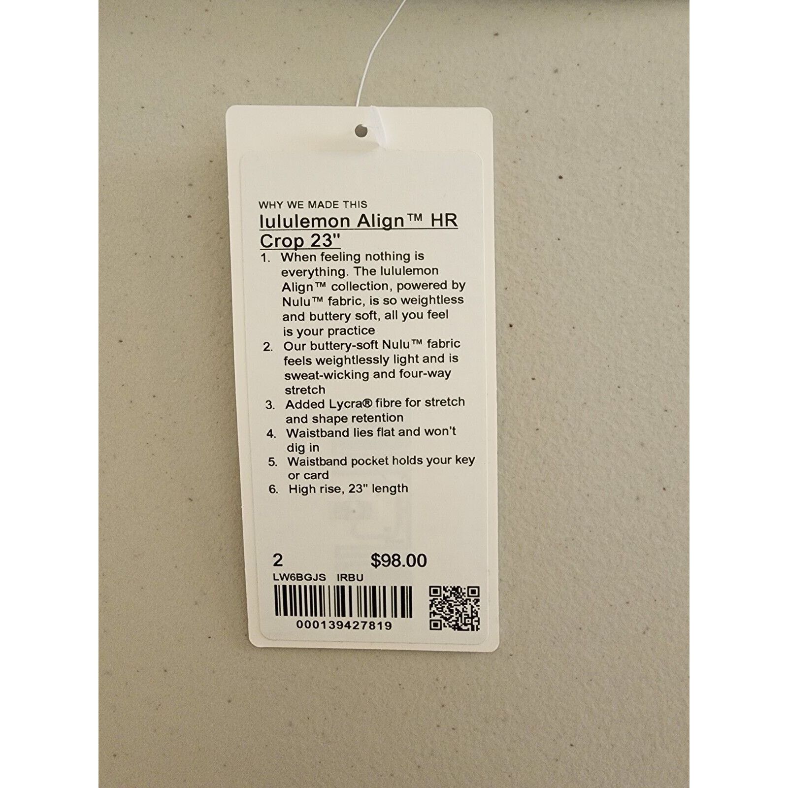 Lululemon Lululemon Align™ High-Rise Crop 23" Iron Blue Size 2 Size 26" / US 2 / IT 38 - 4 Thumbnail