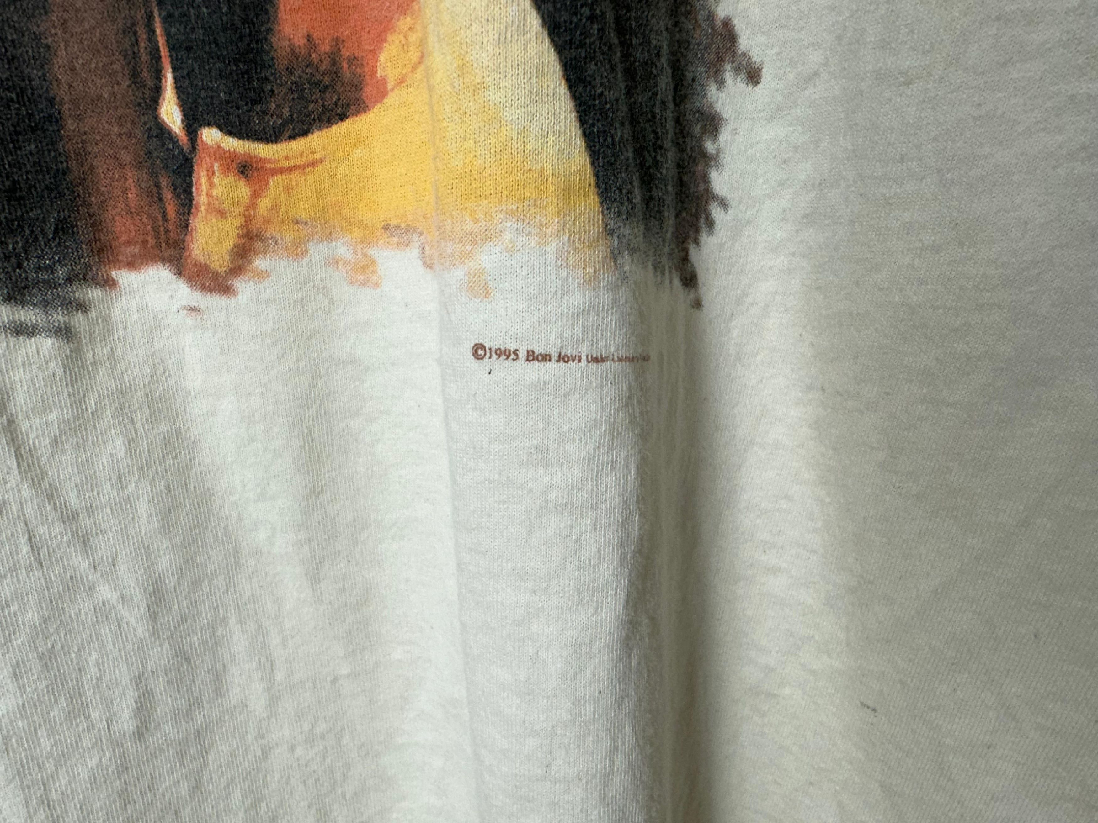 Brockum × Vintage 1995 Vintage Bon Jovi These Days Tour Single Stitch T-Shirt Size US XL / EU 56 / 4 - 3 Thumbnail