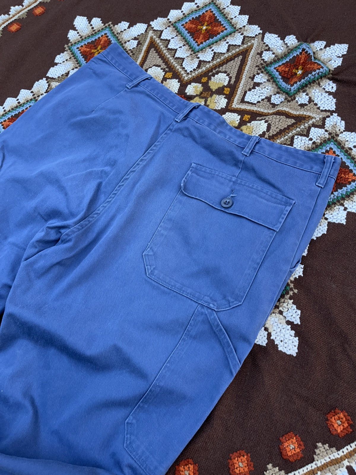 Le Laboureur × Vintage Vintage 80s German Sanfor Double Knee Pants Workwear Size US 36 / EU 52 - 10 Thumbnail