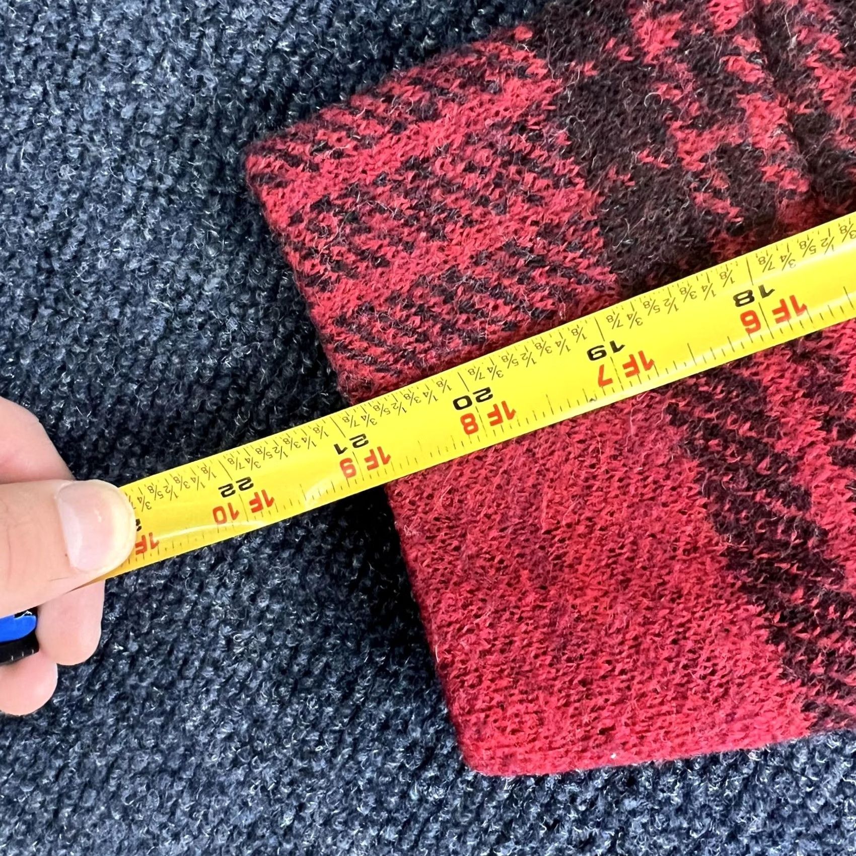 Vintage Splendor Jacket Womens Medium Red Plaid 100% Wool Button Front Collared Short Size 32" / US 10 / IT 46 - 6 Thumbnail
