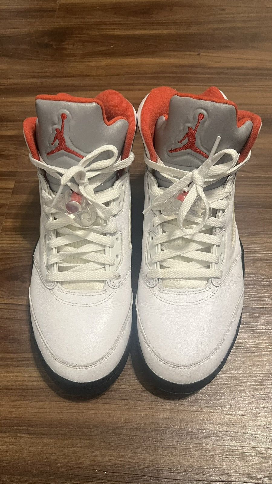 Jordan Brand Jordan 5 Retro Fire Red Silver tongue(2020). Size US 9 / EU 42 - 1 Thumbnail
