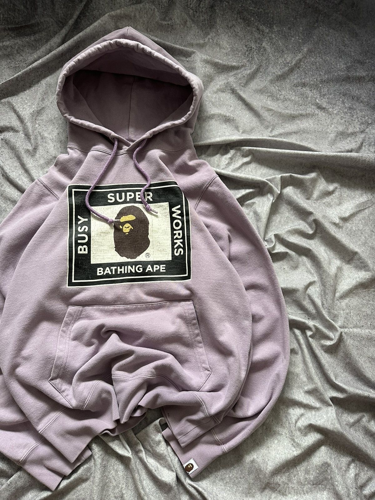 Bape BAPE Busy Super Works Pullover Hoodie Pink Size L Size US L / EU 52-54 / 3 - 3 Thumbnail