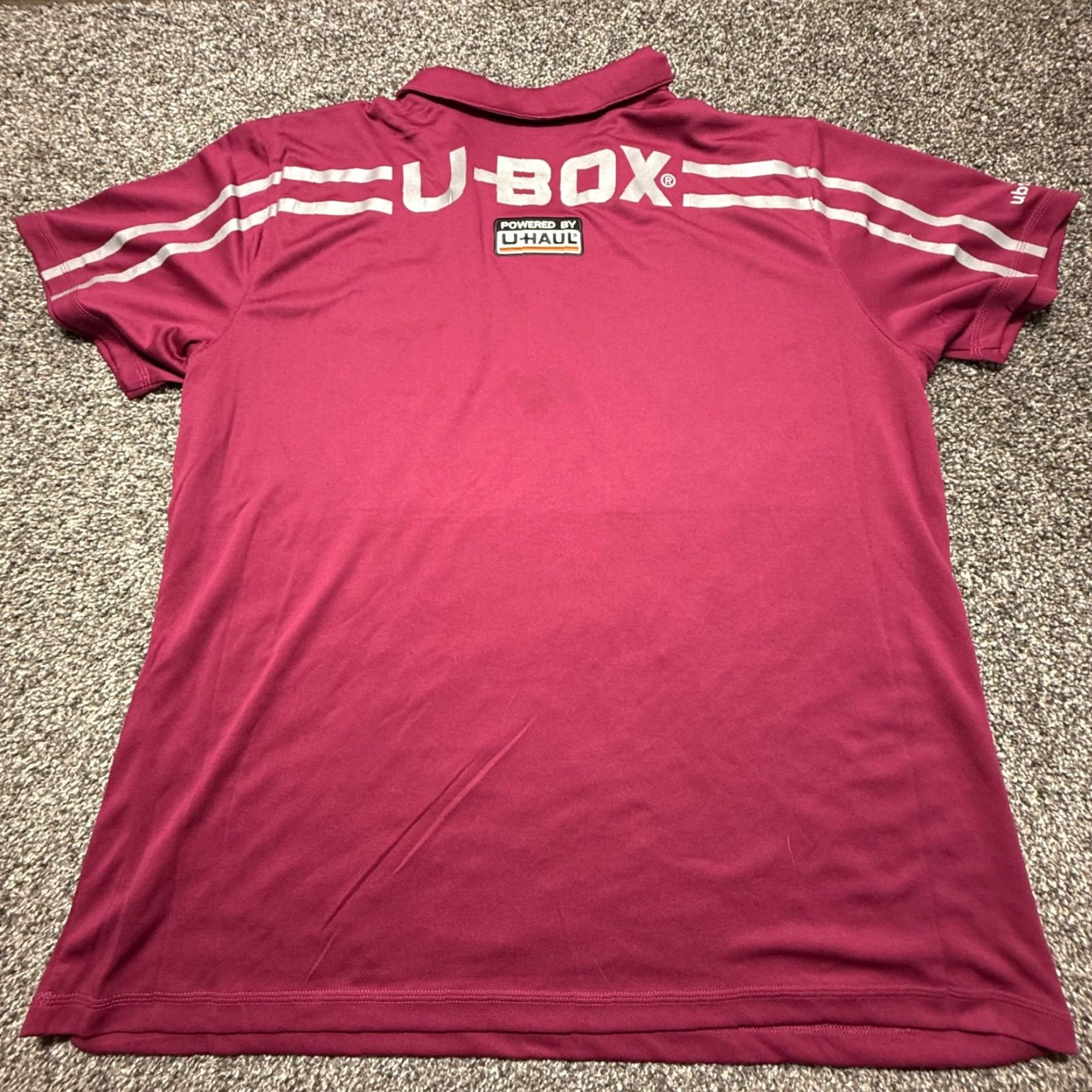 Vintage U-Haul Shirt Womens 3XL Red U-Box Move & Store Y-Placket Polo Uniform Shirt Size XXL / US 16-18 / IT 52-54 - 2 Thumbnail
