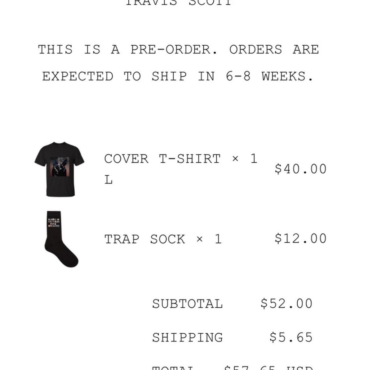 Travis Scott Birds In The Trap Sing McKnight cover shirt Size US L / EU 52-54 / 3 - 5 Thumbnail