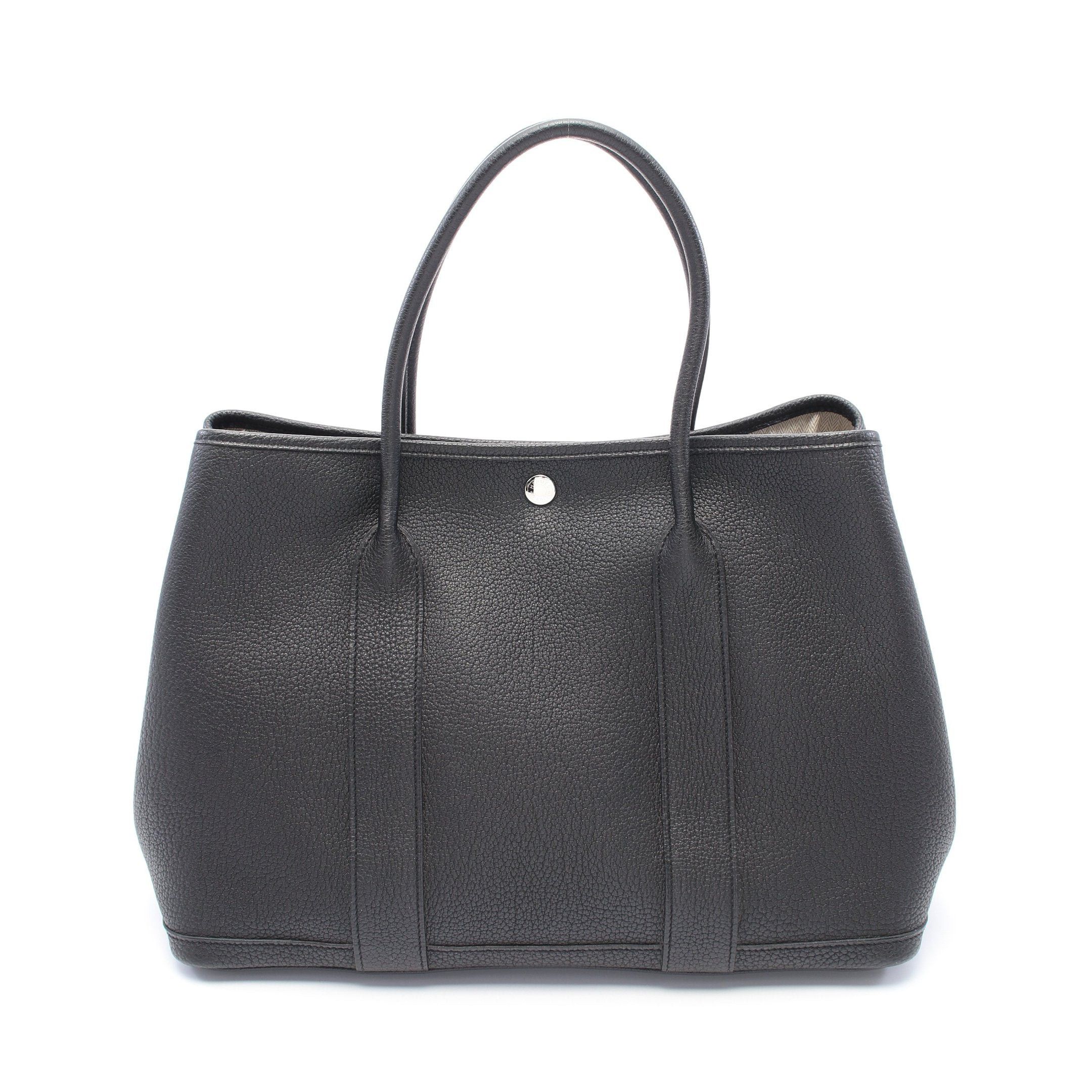 Hermes Hermes Garden Party Pm Handbag Tote Bag Negonda Leather Black Silver Hardware A Stamp Size ONE SIZE - 1 Thumbnail