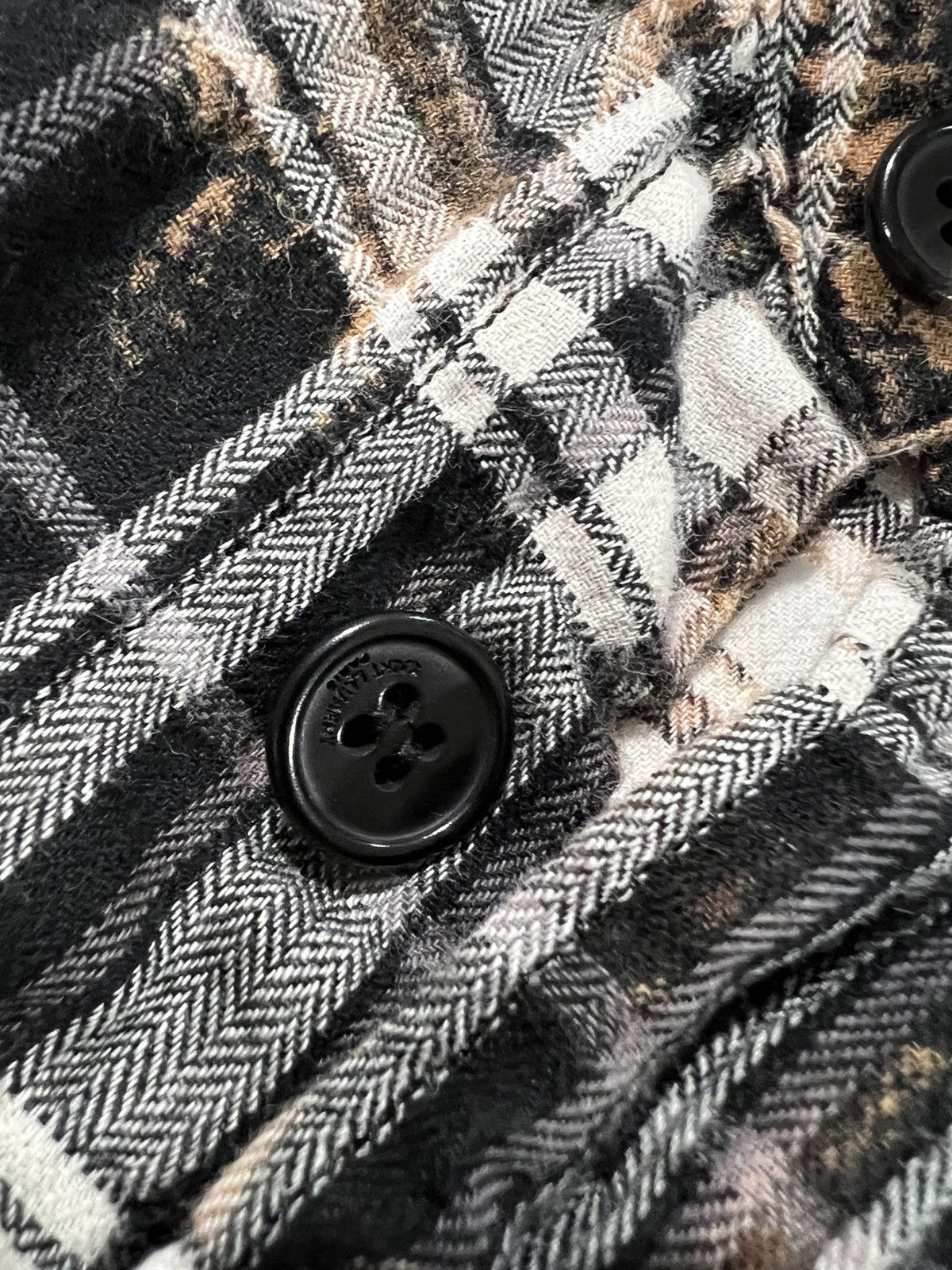 Saint Laurent Paris Saint Laurent Hedi Slimane men’s bleached flannel shirt. S. Size US S / EU 44-46 / 1 - 3 Thumbnail