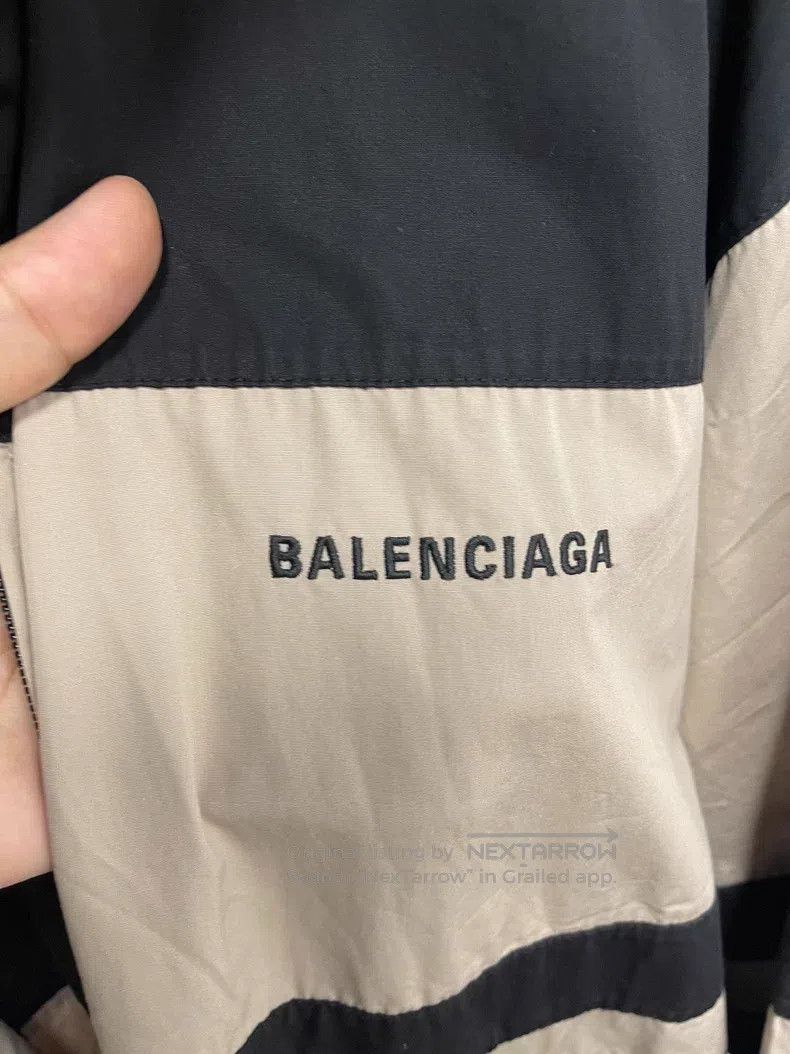 Balenciaga Balenciaga Milk tea color-blocked hoodie jacket Size US XS / EU 42 / 0 - 4 Thumbnail