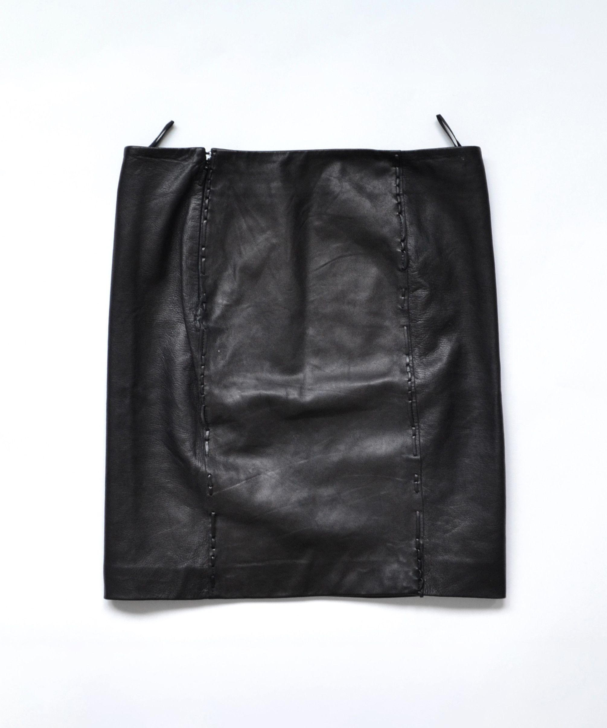 Gucci GUCCI Skirt Leather Mini Vintage 90s Black TOM FORD Size 27" / US 4 / IT 40 - 9 Thumbnail