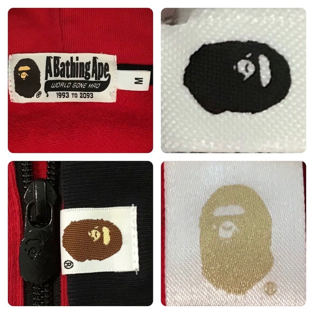 Bape BAPE logo half zip pullover hoodie a bathing ape Size US M / EU 48-50 / 2 - 8 Thumbnail