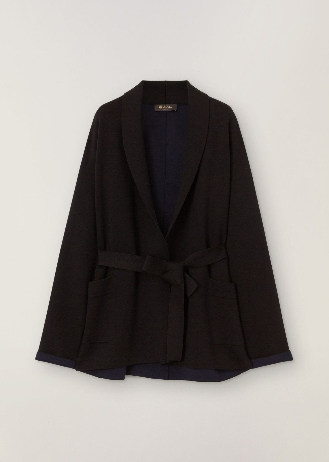 image of Loro Piana O1Srvl11E0424 Coat In Black, Women's (Size Medium)