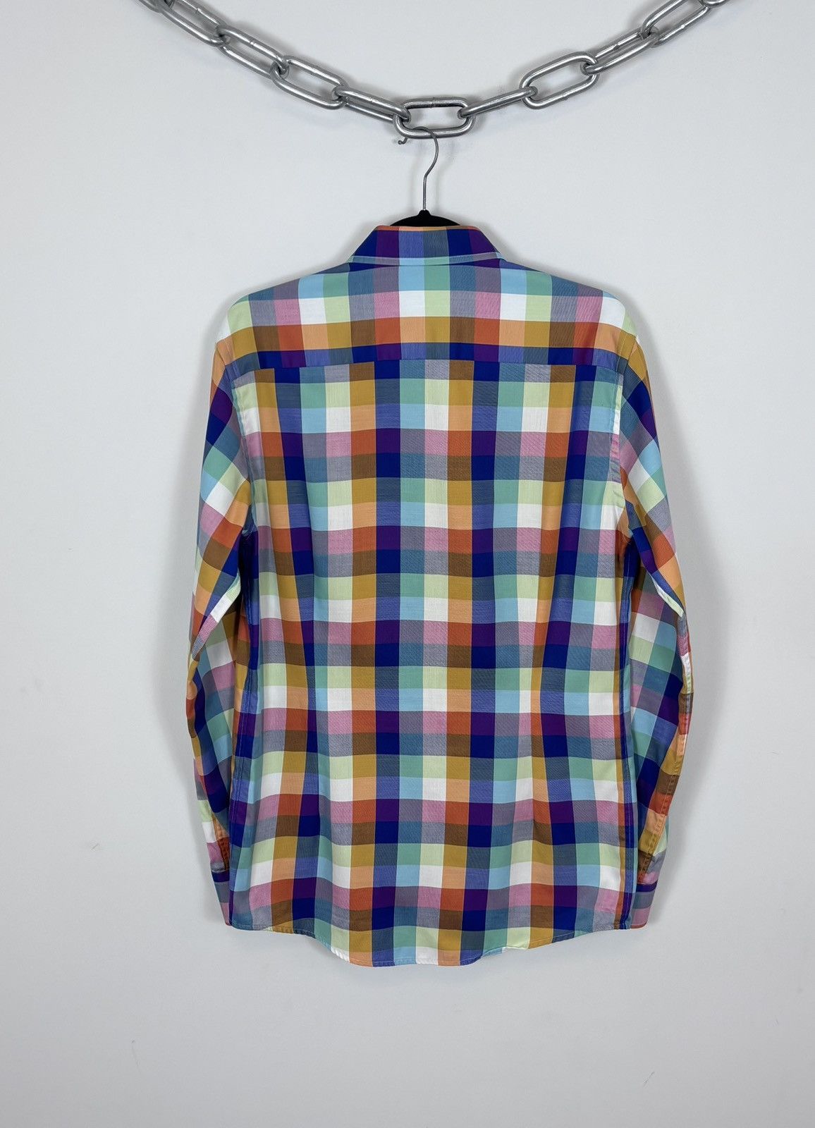 Eton Eton Men’s Slim Fit Multicolor Check Long Sleeve Shirt Size US M / EU 48-50 / 2 - 20 Thumbnail