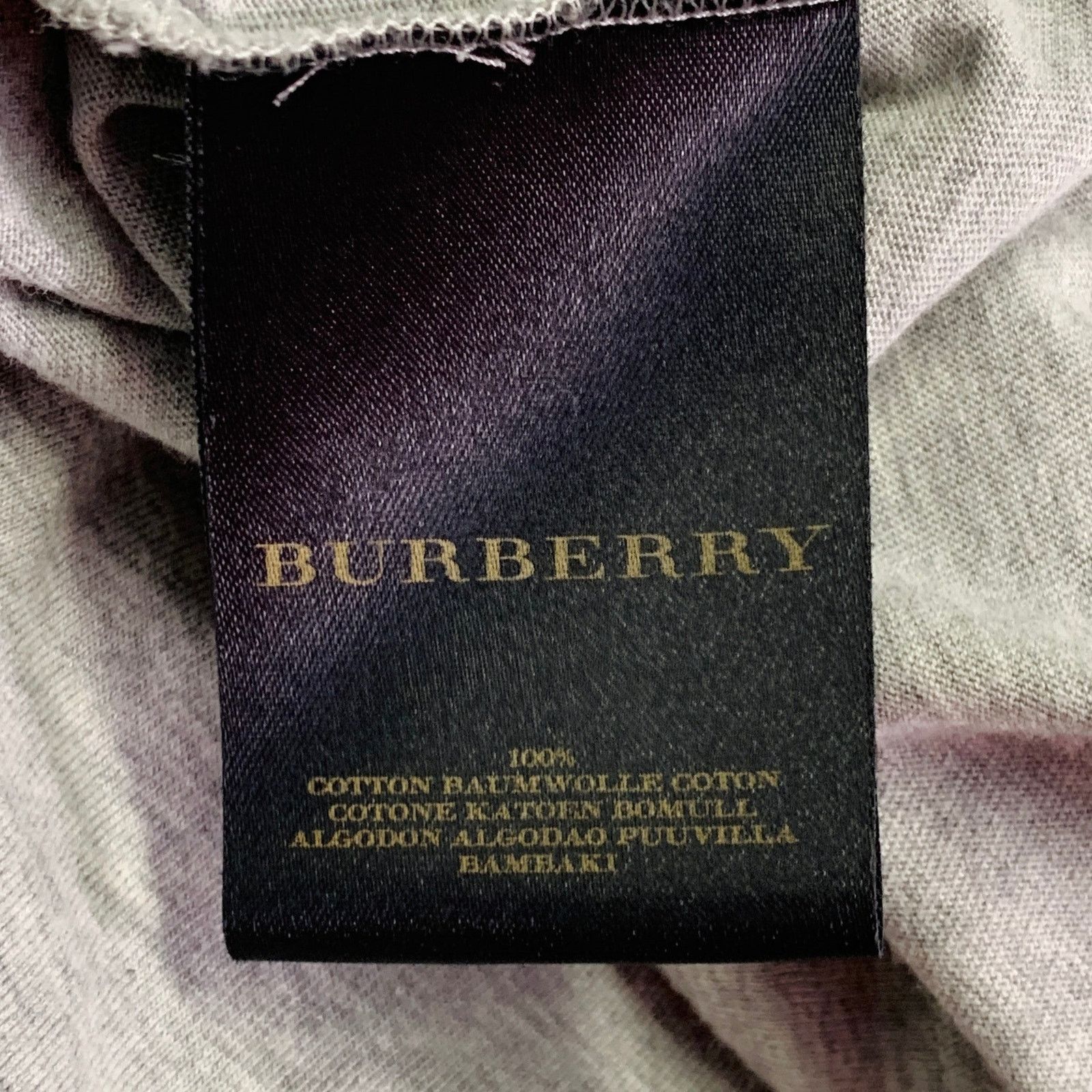 Burberry Prorsum Size XL Grey Embellishment Cotton Crew Neck T-shirt Size US XL / EU 56 / 4 - 6 Thumbnail