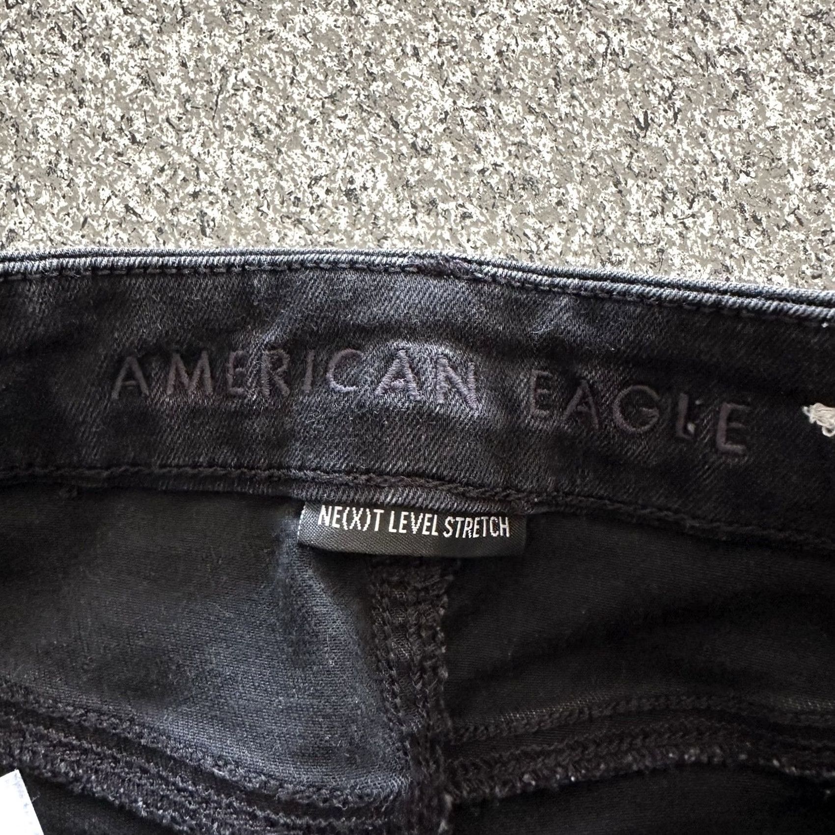 American Eagle Outfitters American Eagle Outfitters Jegging Black High Rise Distressed 4 26x26 Womens Jeans Size 26" / US 2 / IT 38 - 4 Thumbnail